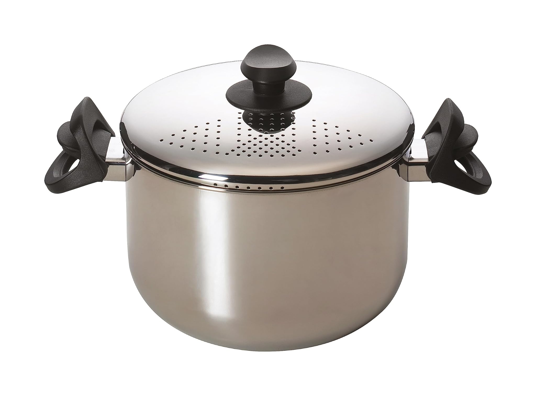 Excelsa Cuoci&Scola Pentola Cuoci Pasta, Acciaio, Argento, 22 cm