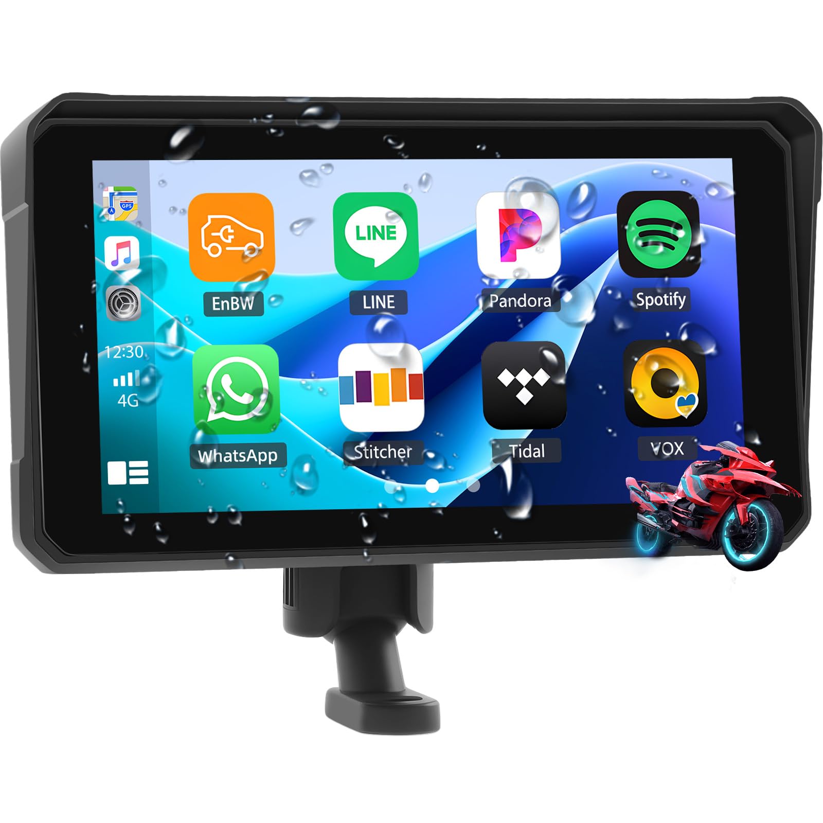 Carplay Schermo Portatile Moto 6 Pollici