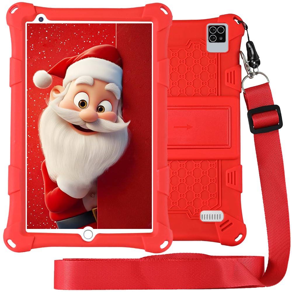 Tablet Bambino 8 Pollici Android 128GB ROM, Rosso