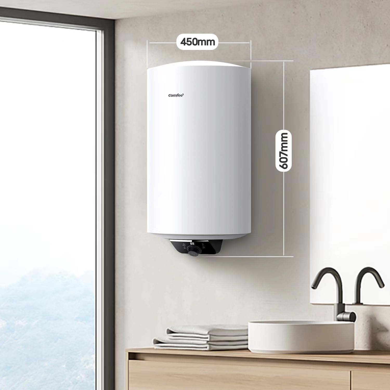 Comfee' D50-15EFG Scaldabagno Elettrico Murale 50 L - immagine 2