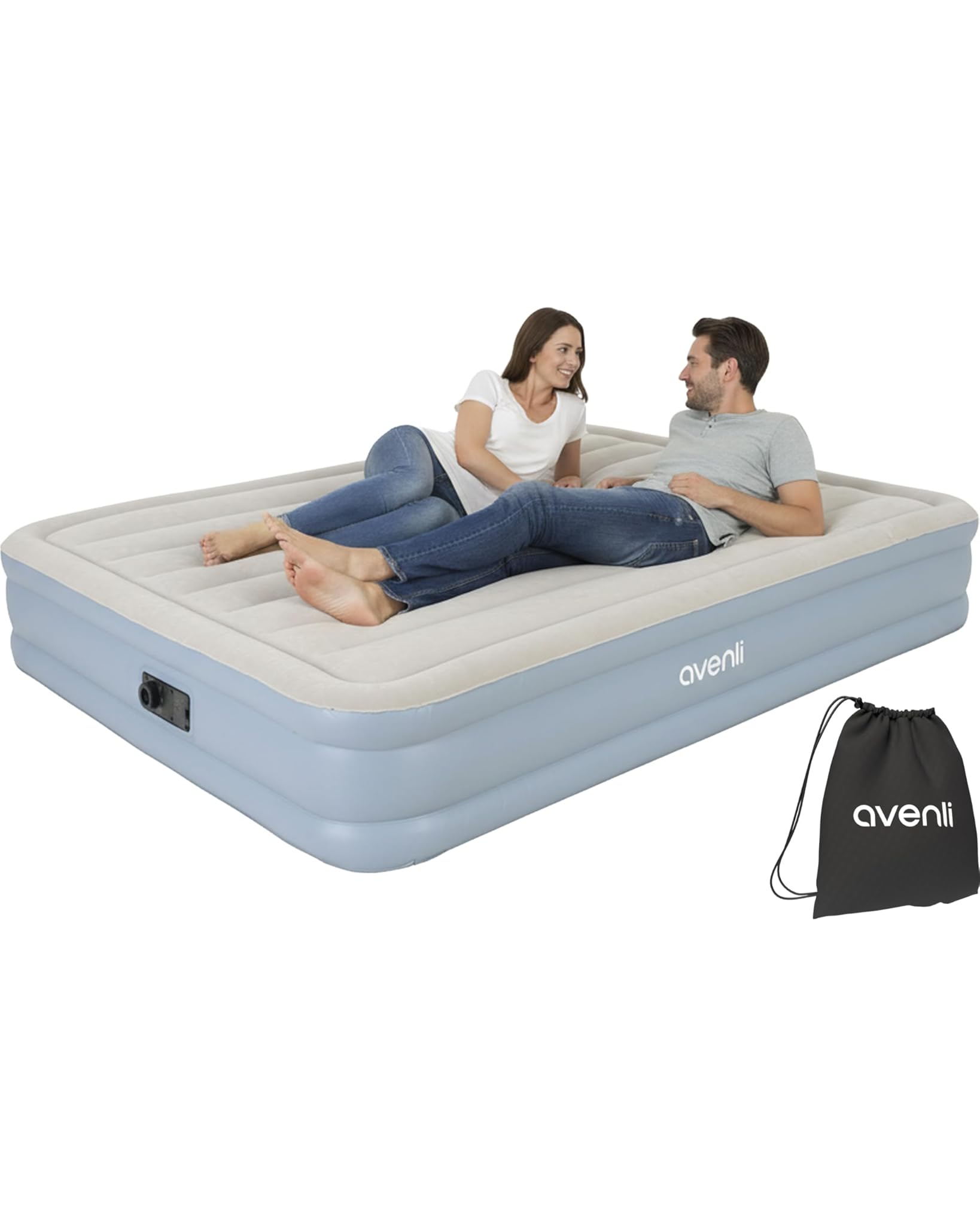 Avenli Materasso Gonfiabile Matrimoniale 203x152x33cm