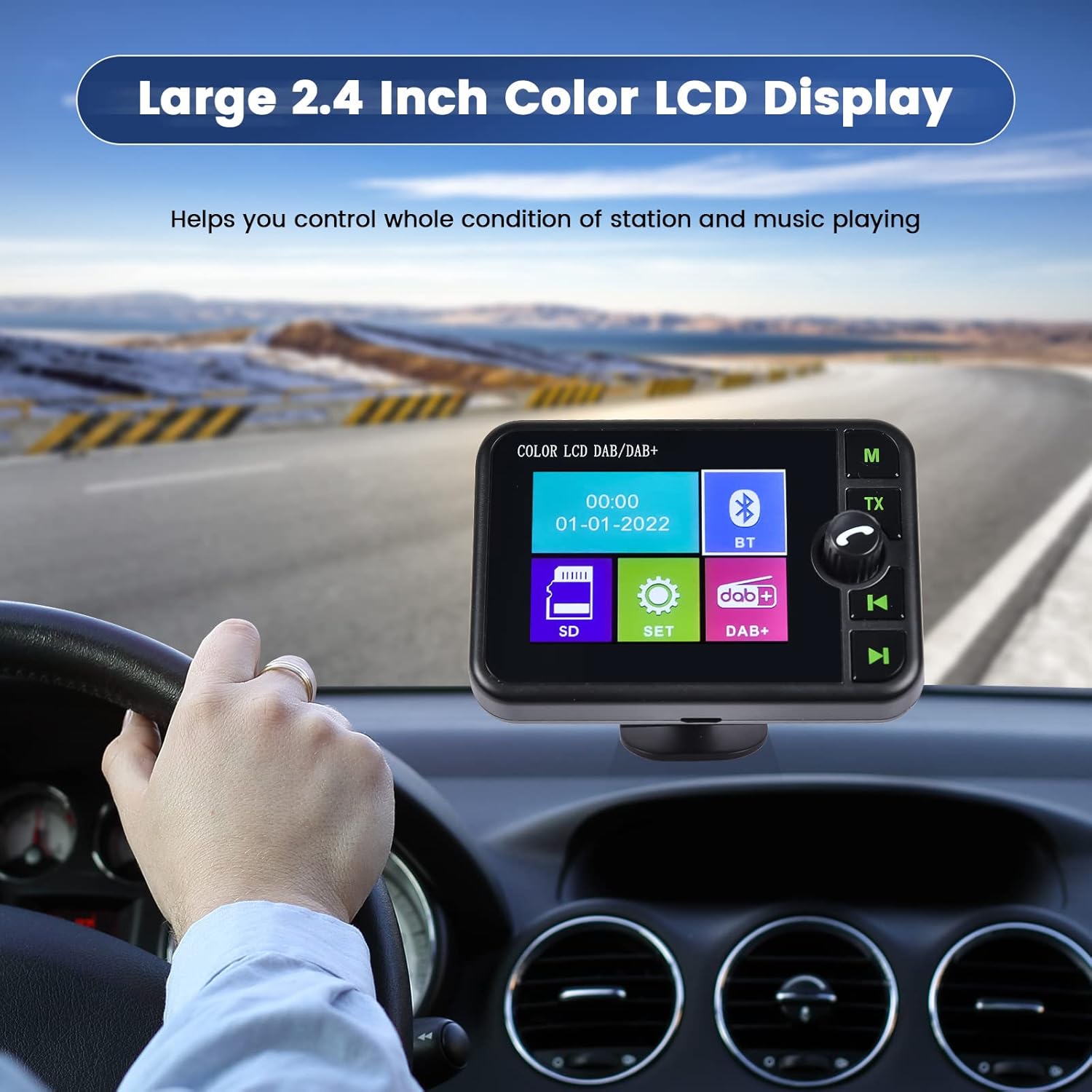 Hikity Radio DAB/DAB+ Portatile con Display LCD 2,4" - immagine 2