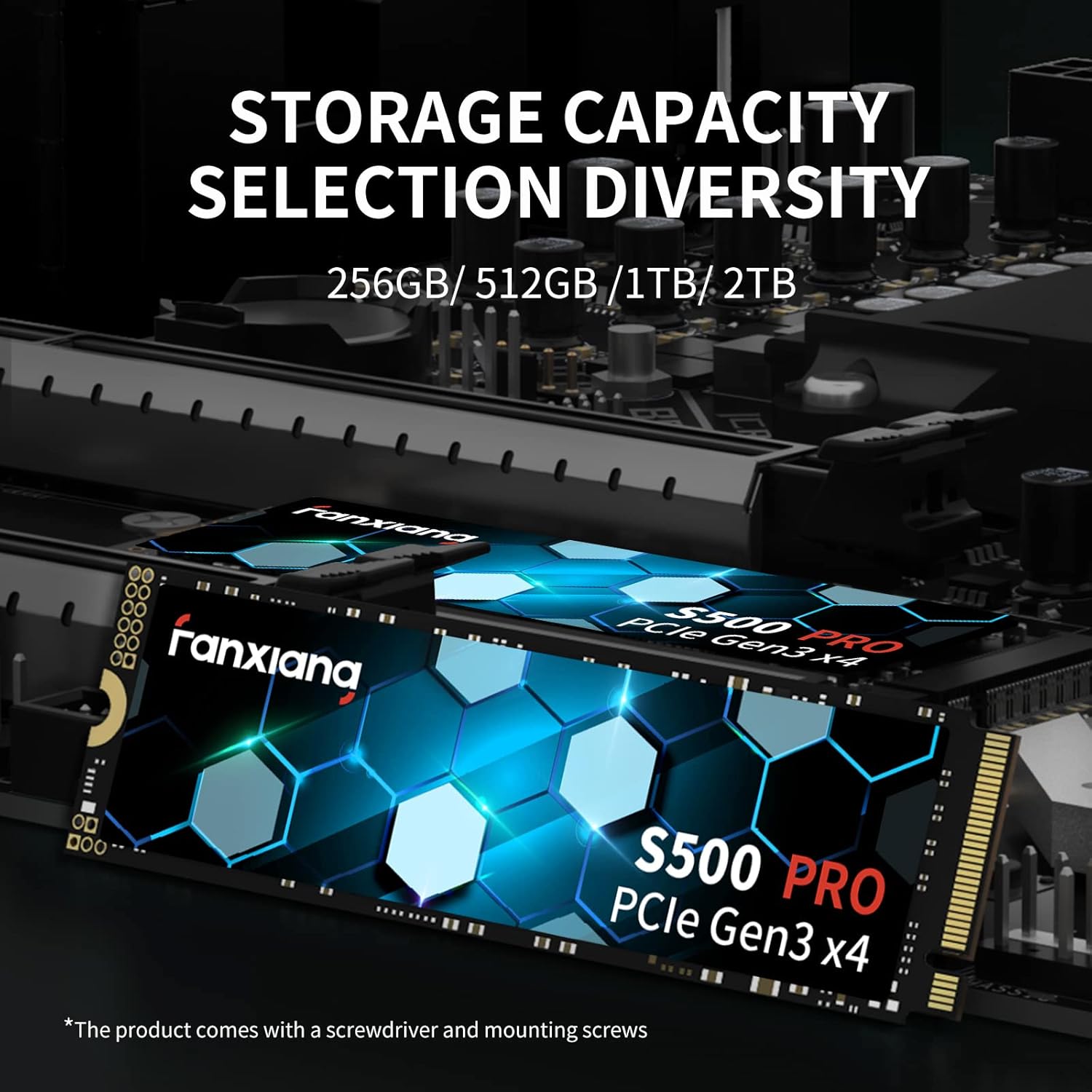 Fanxiang S500 Pro SSD 512GB NVMe M.2 PCIe Gen3x4 - immagine 5