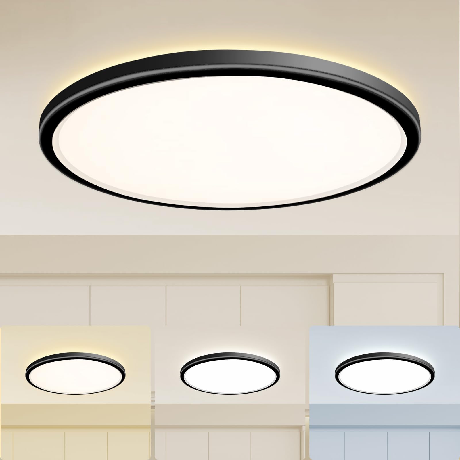 Slochi Plafoniera LED Soffitto Ø49cm Impermeabile IP44