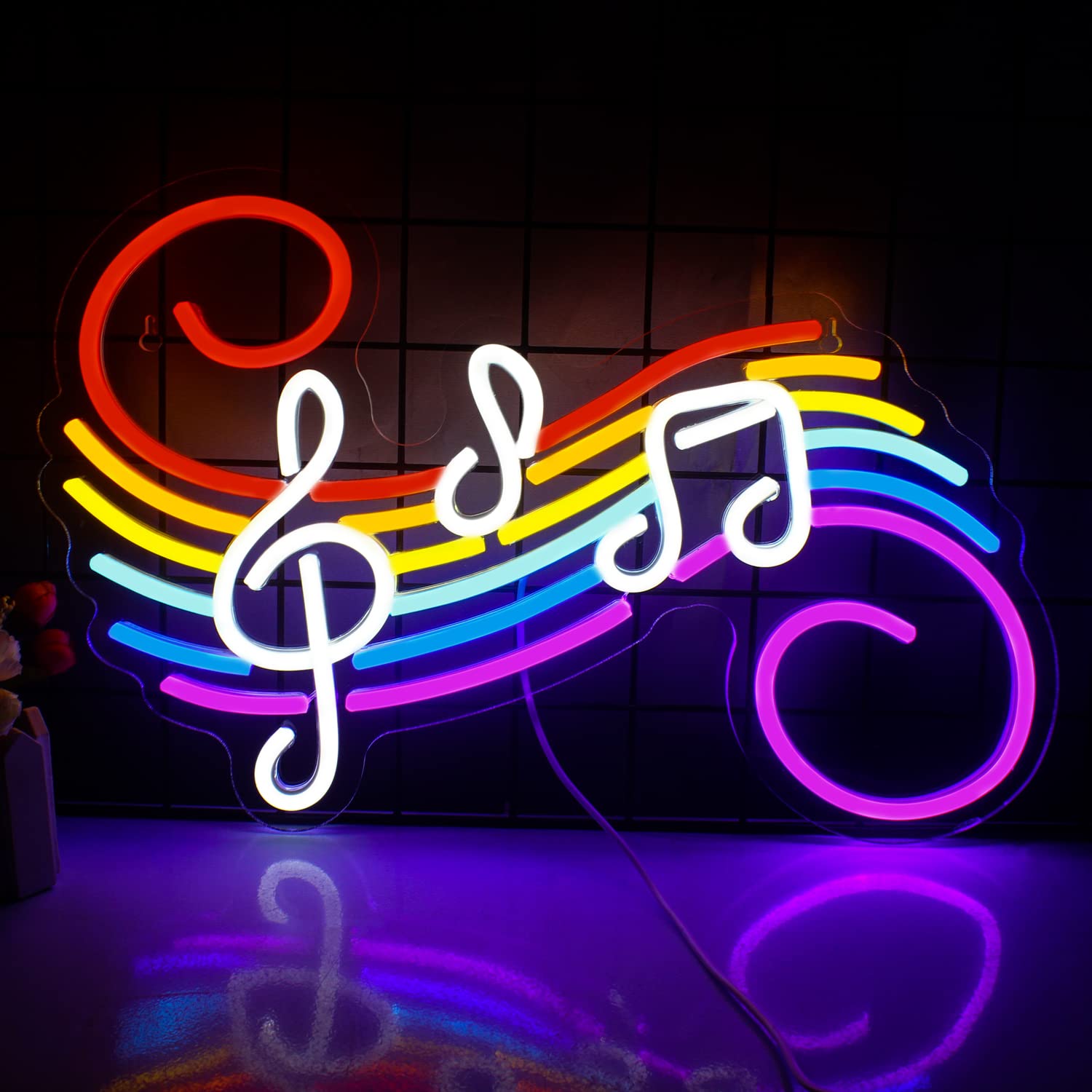Insegna al Neon LED Nota Musicale USB