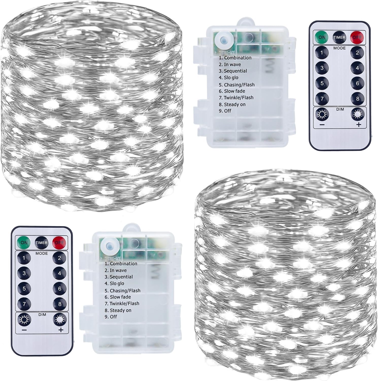 Sunnow Stringa Luci LED 10M 100LED [2 Pezzi] - immagine 1