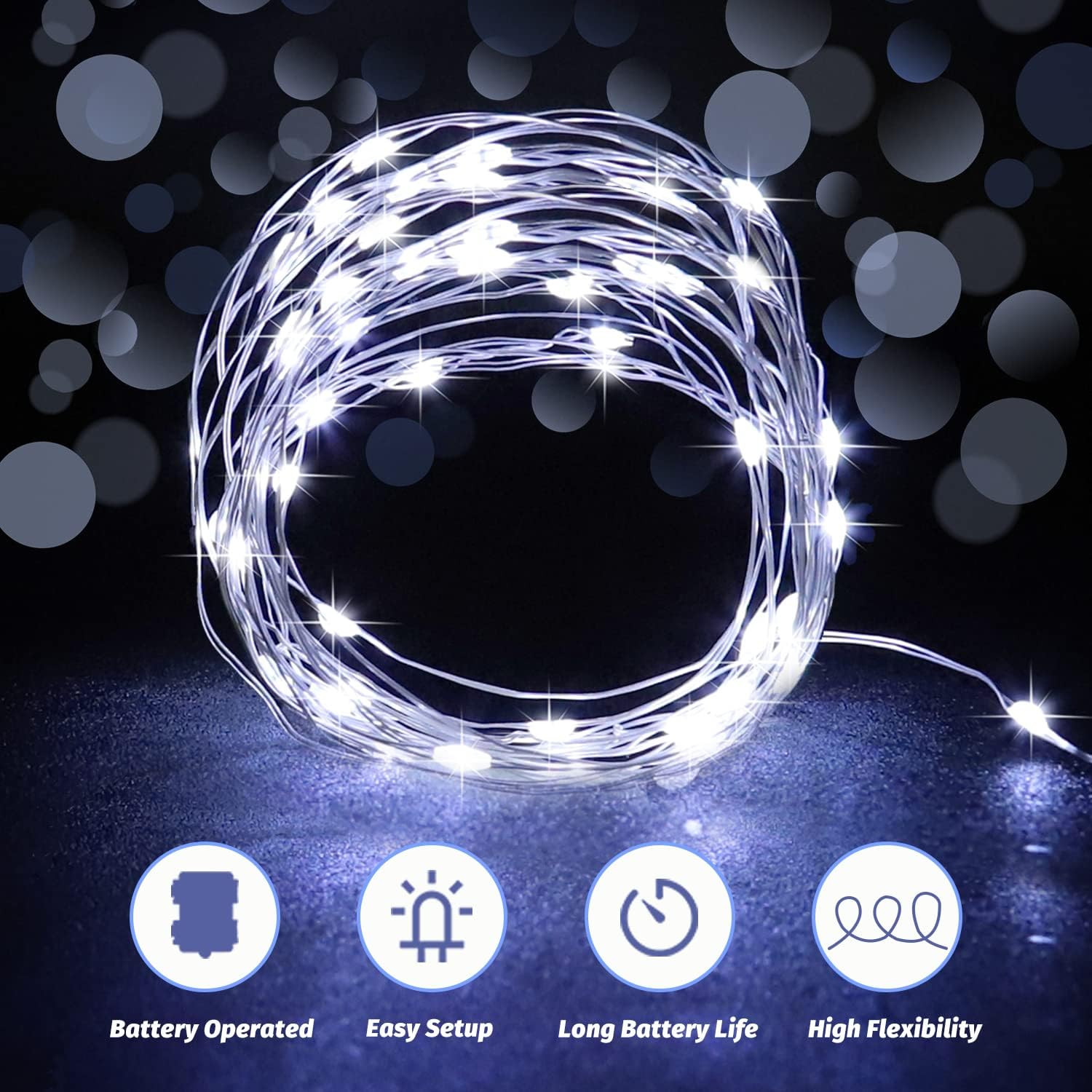 Sunnow Stringa Luci LED 10M 100LED [2 Pezzi] - immagine 3