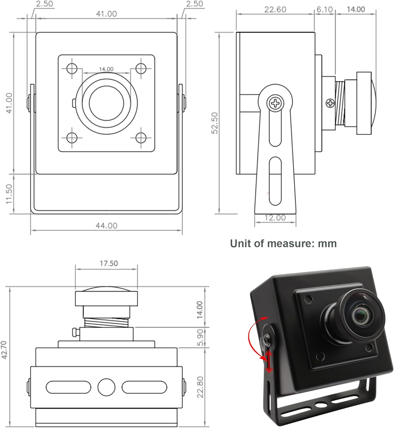 Svpro 5MP 30FPS USB Camera Grandangolare per Computer - immagine 6