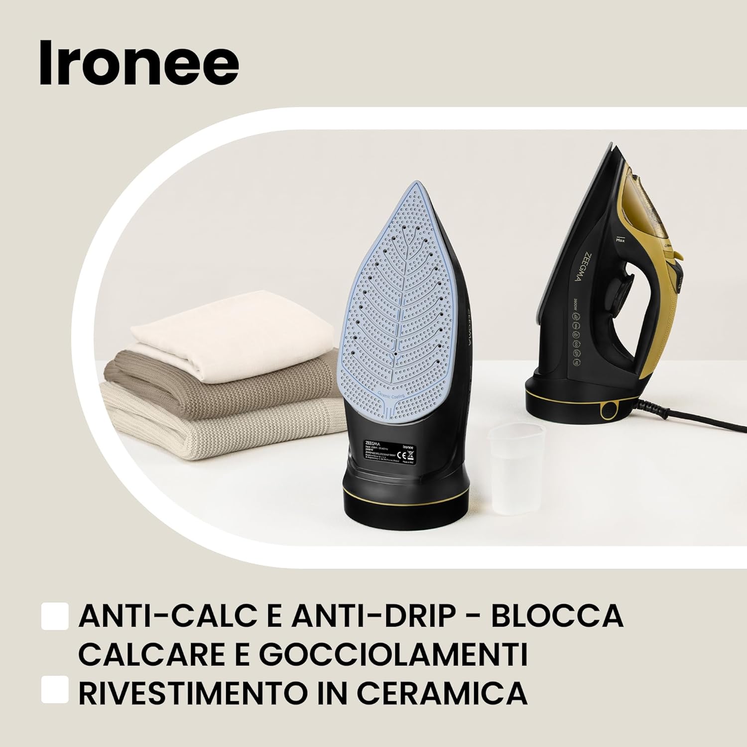 Zeegma IRONEE - Ferro da Stiro 2600W Senza Fili - immagine 6