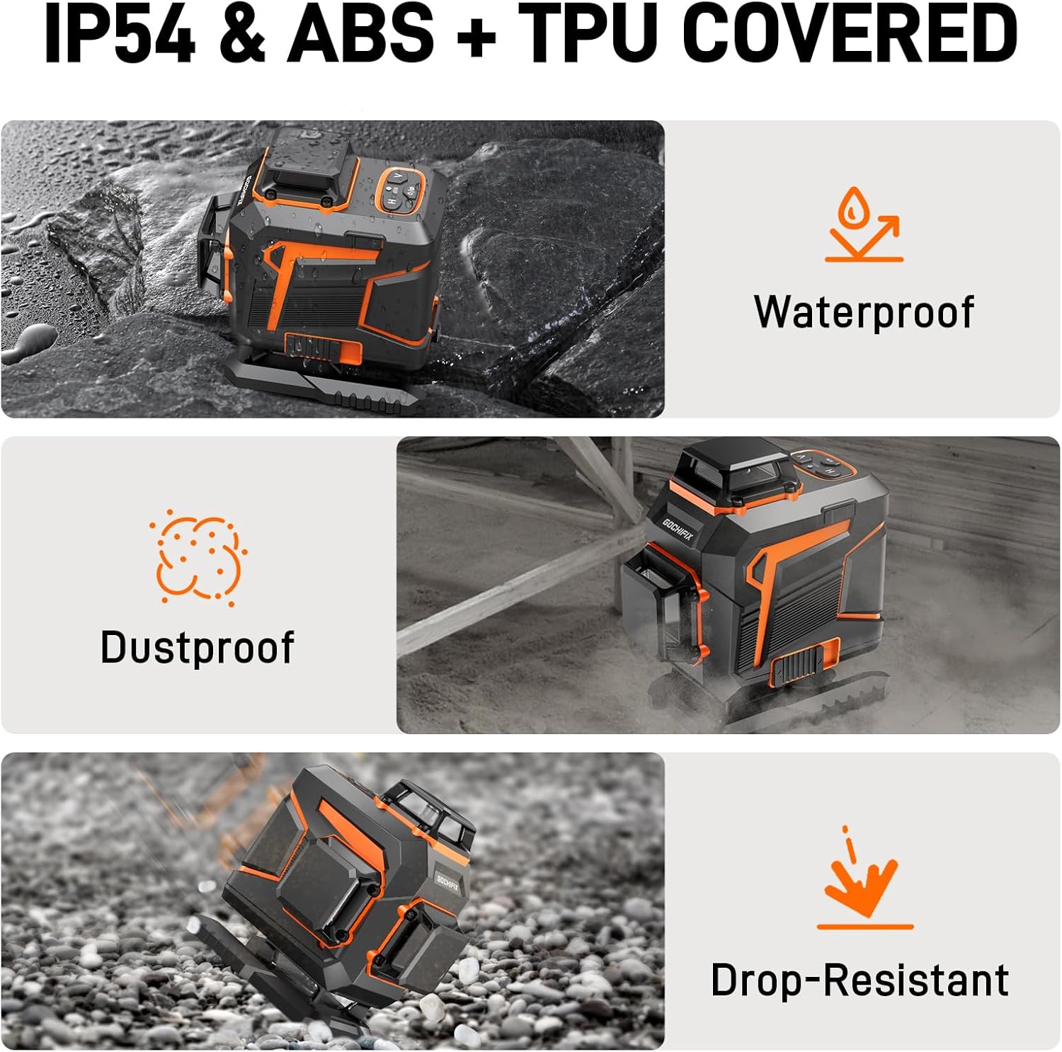 Gochifix - Livella Laser 4x360 16 Linee 4D Verde - immagine 7