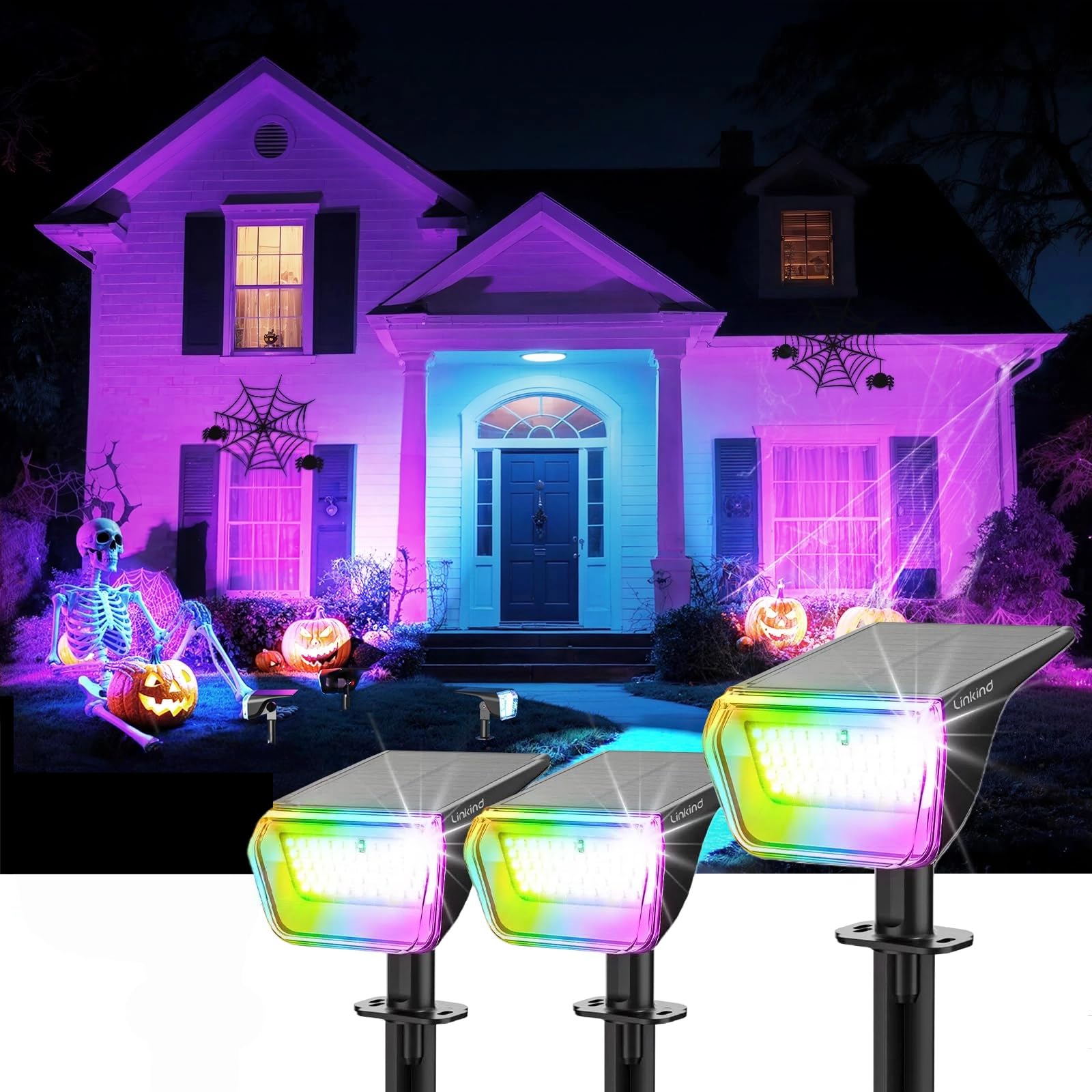 Linkind Luci Solari da Giardino RGB con Modalità Invernale