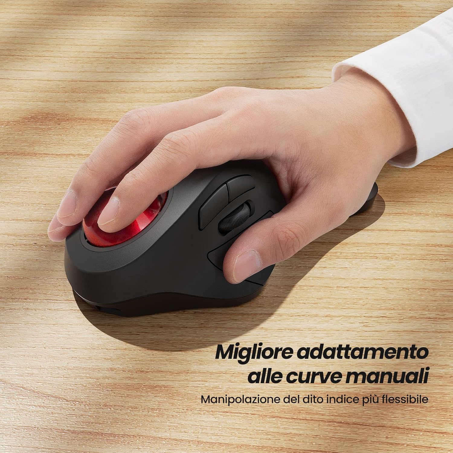 Nulea Mouse Trackball Wireless Ergonomico - immagine 2