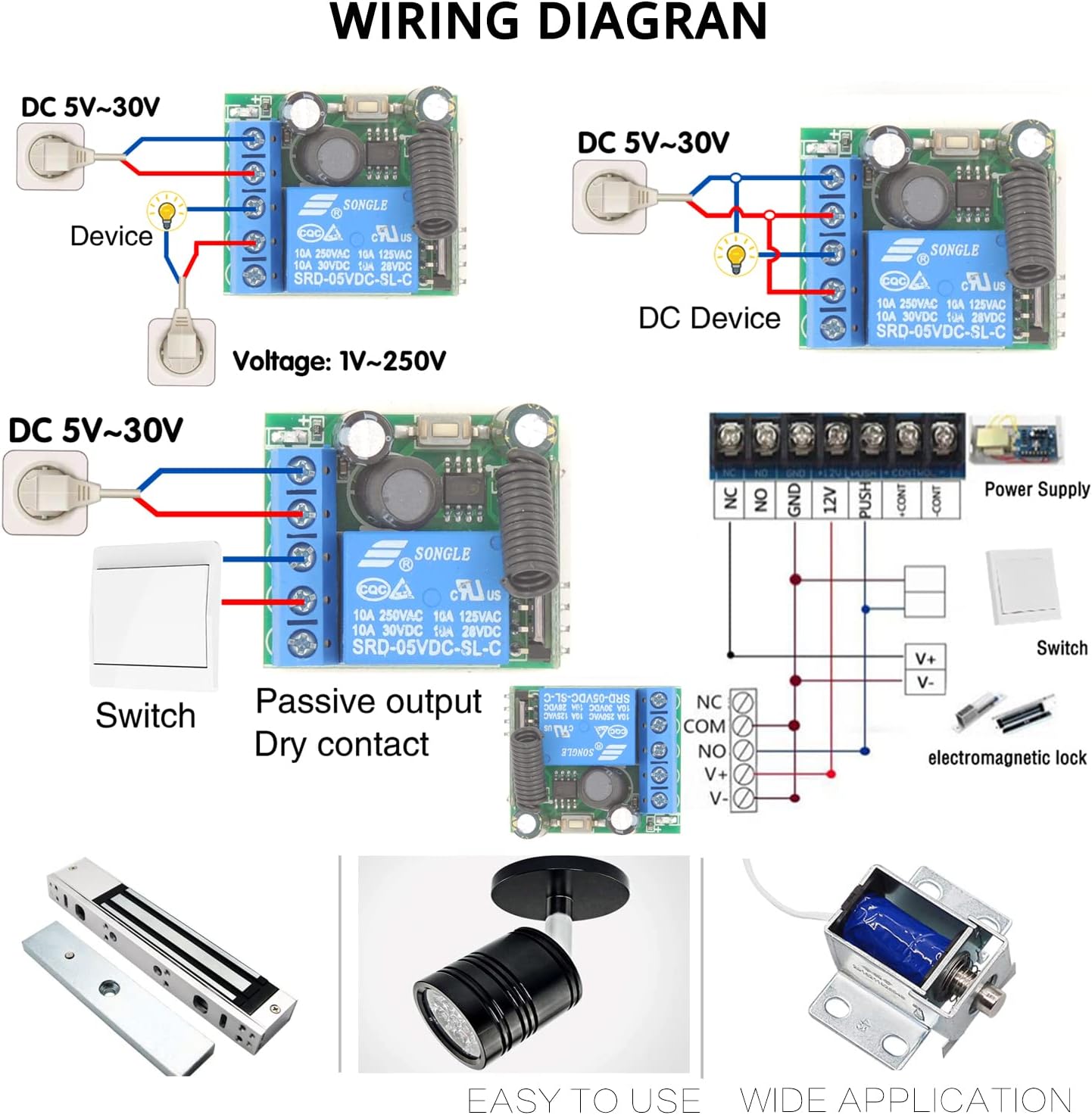 Dieserc Interruttore Telecomando Wireless 433 Mhz - immagine 4