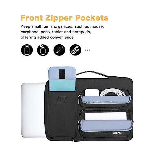Mosiso Custodia Borsa Porta PC 13-13.3 Pollici, Nero - immagine 2