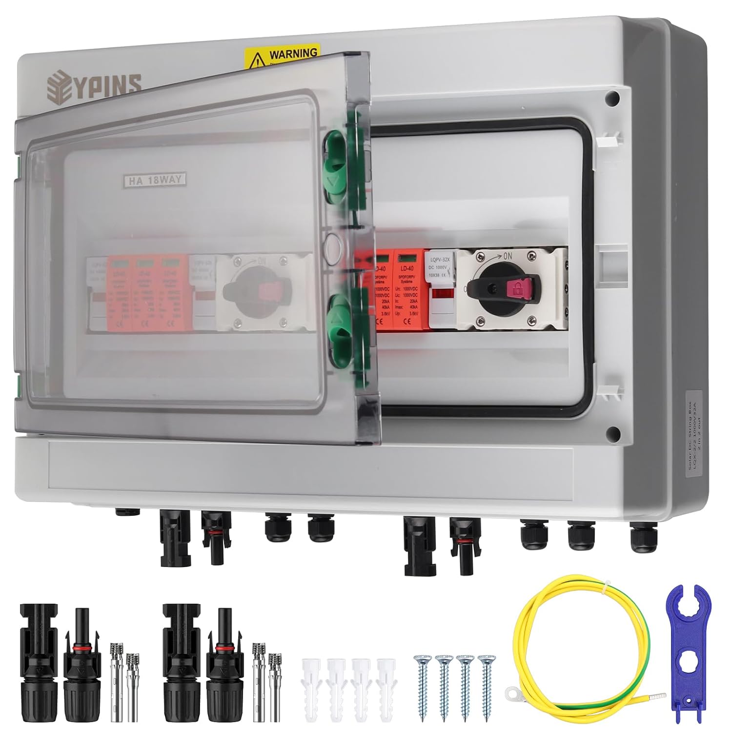 Eypins Scatola di Collegamento Solare PV DC 1000V - immagine 1