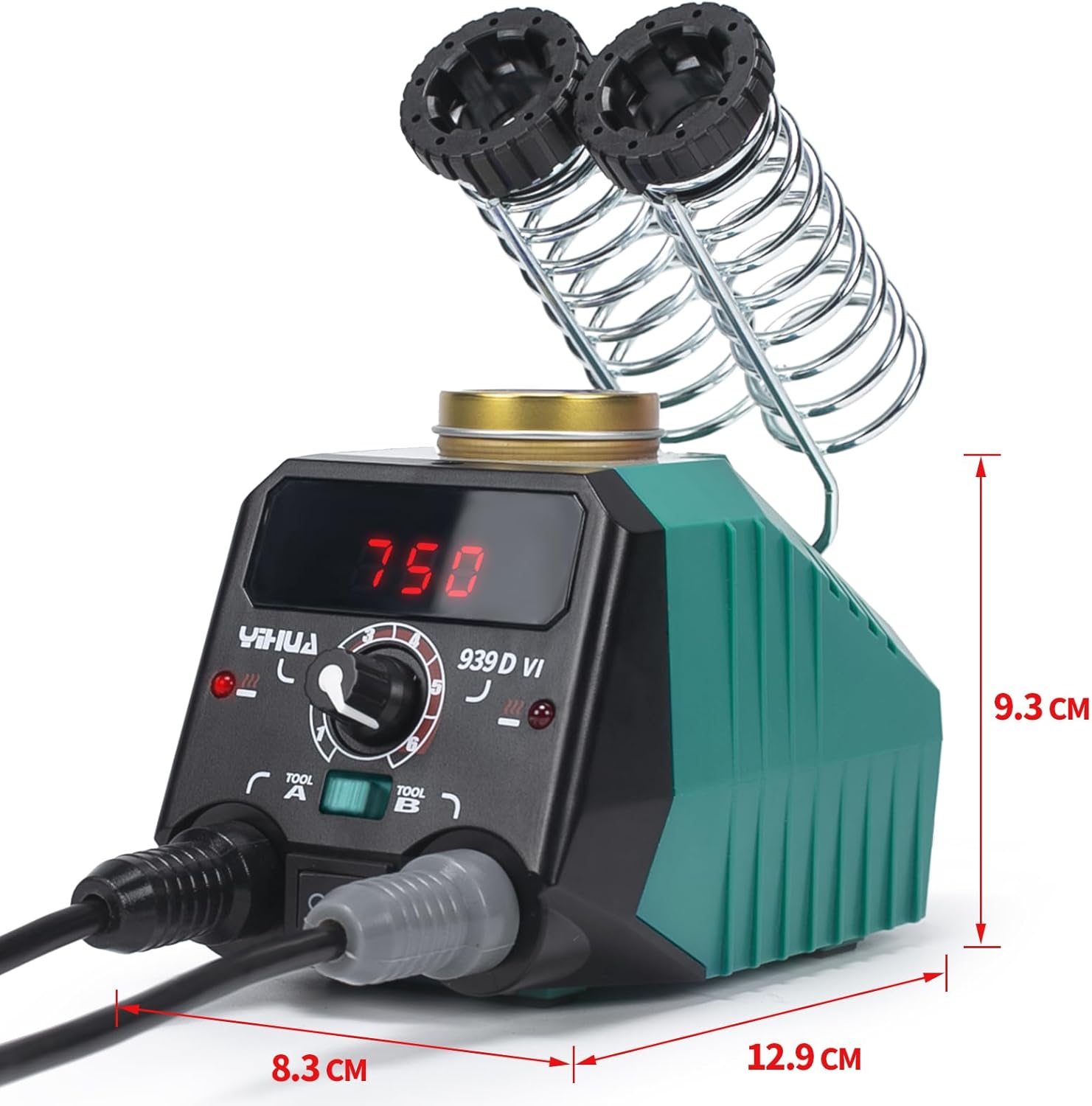 YIHUA 939D-VI - Kit Pirografo a Doppia Penna con Display - immagine 7