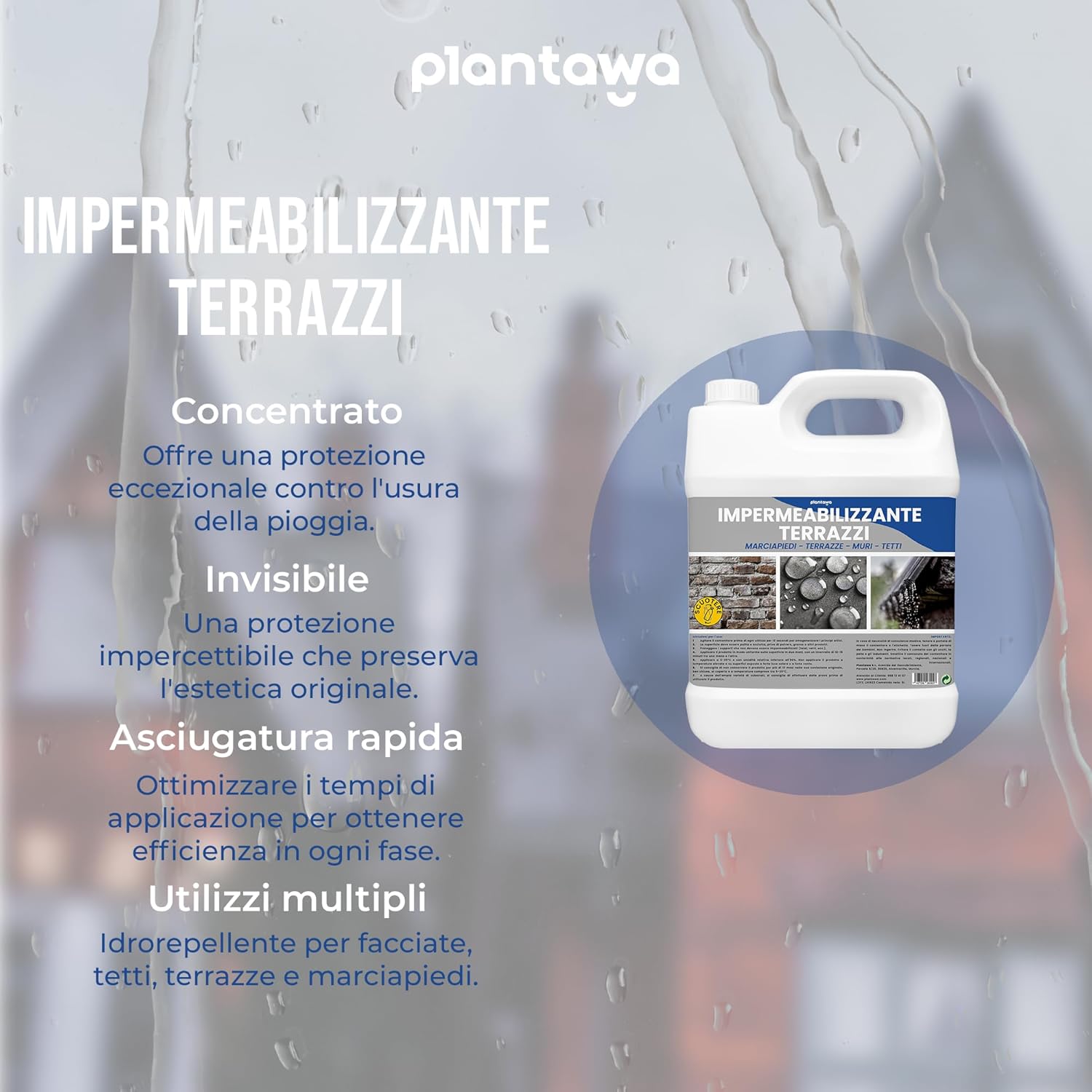 Plantawa Impermeabilizzante Trasparente 5L - immagine 6
