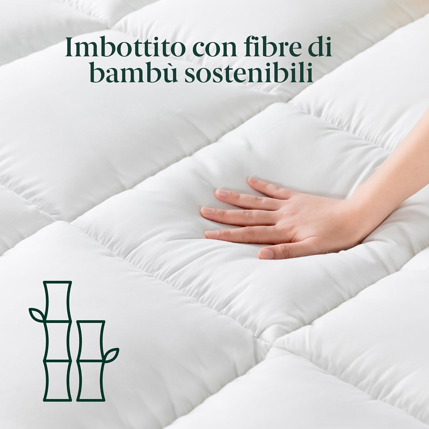 Zinus Coprimaterasso in Bambù 160x190 cm - immagine 3