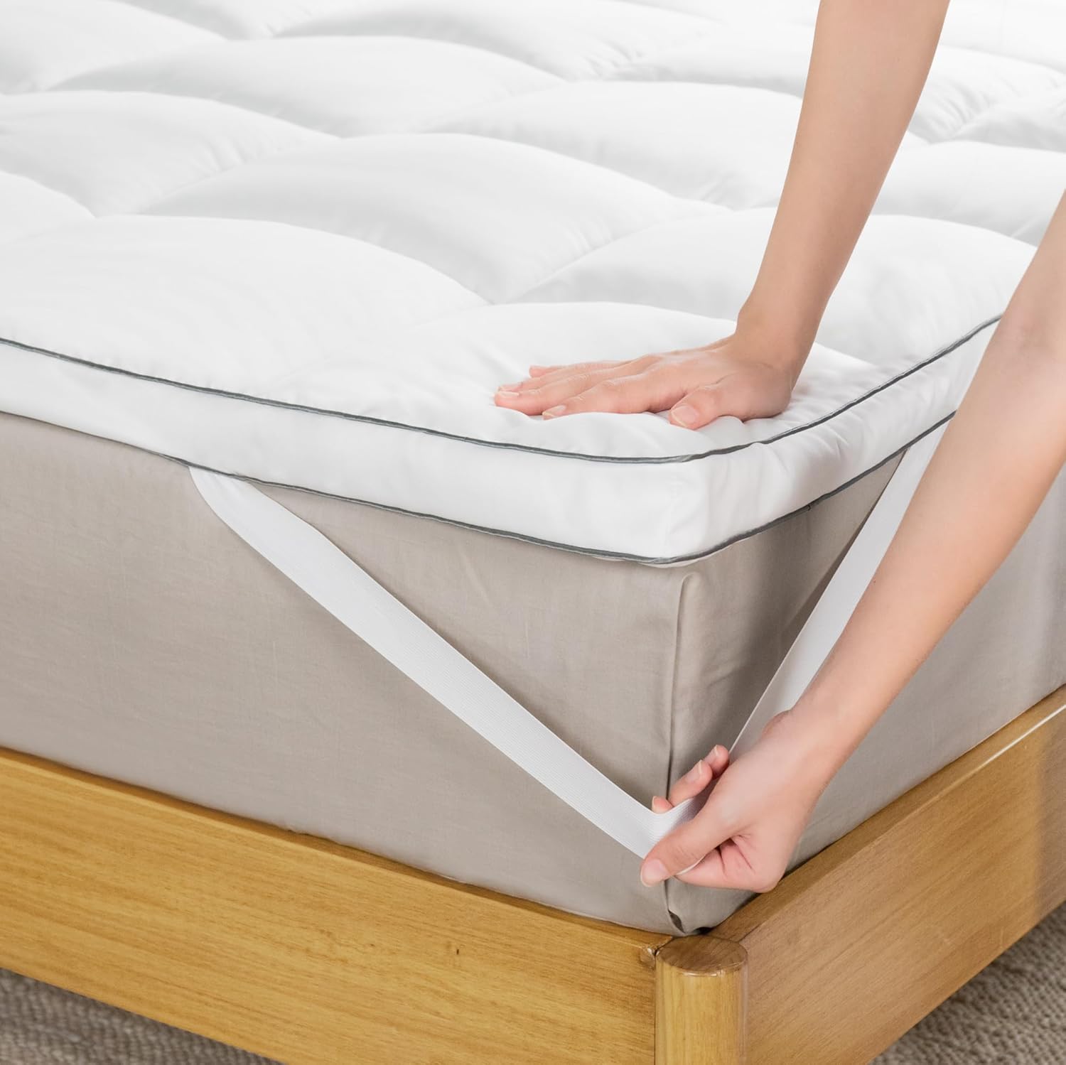 Zinus Coprimaterasso in Bambù 160x190 cm - immagine 6