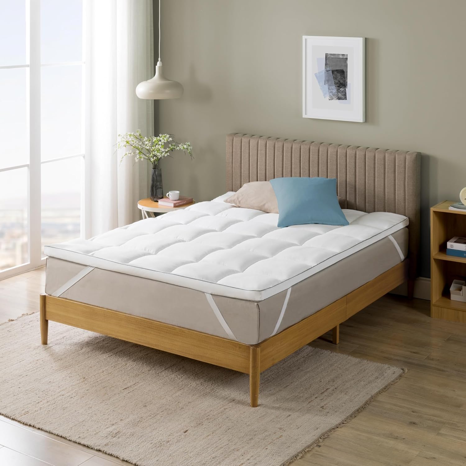 Zinus Coprimaterasso in Bambù 160x190 cm - immagine 8