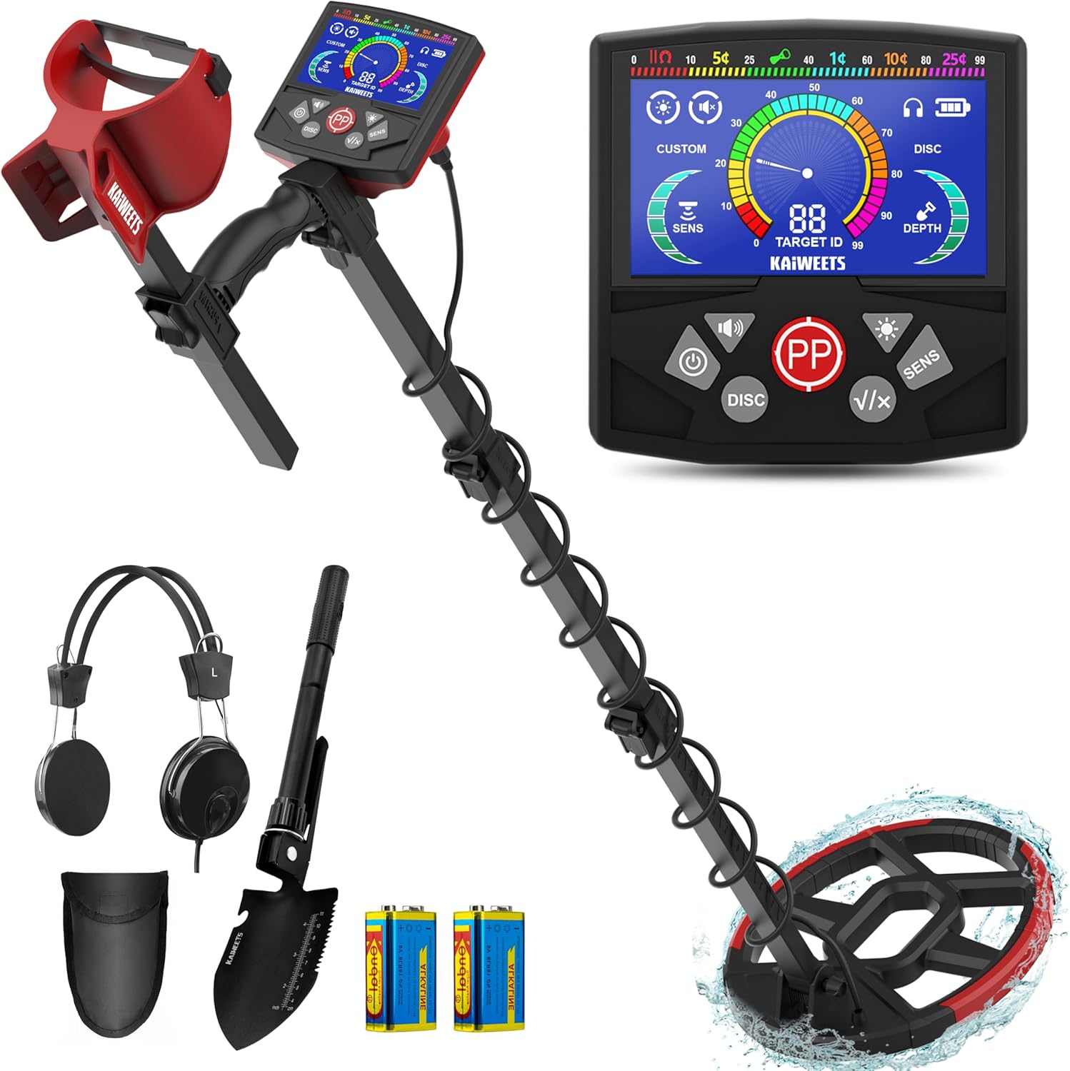 Kaiweets Metal Detector Professionale IP68 con Chip DSP - immagine 1