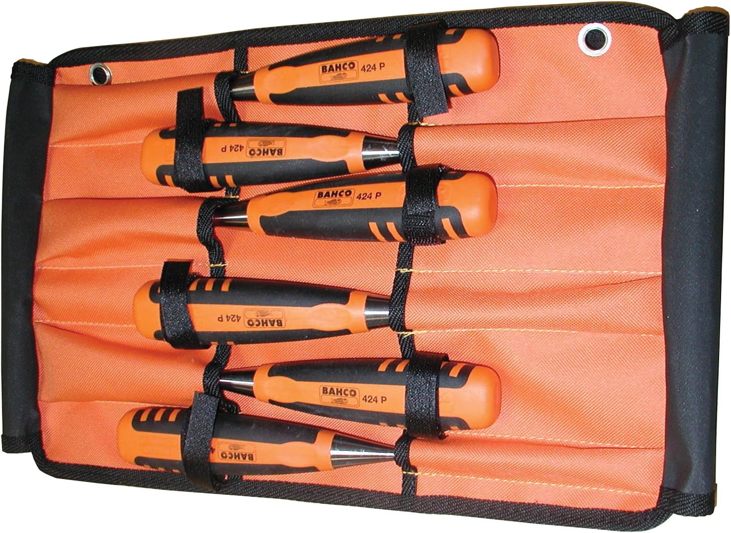 Bahco Bevel Edge Chisel Set (6) In Roll 424-P 6-Rol