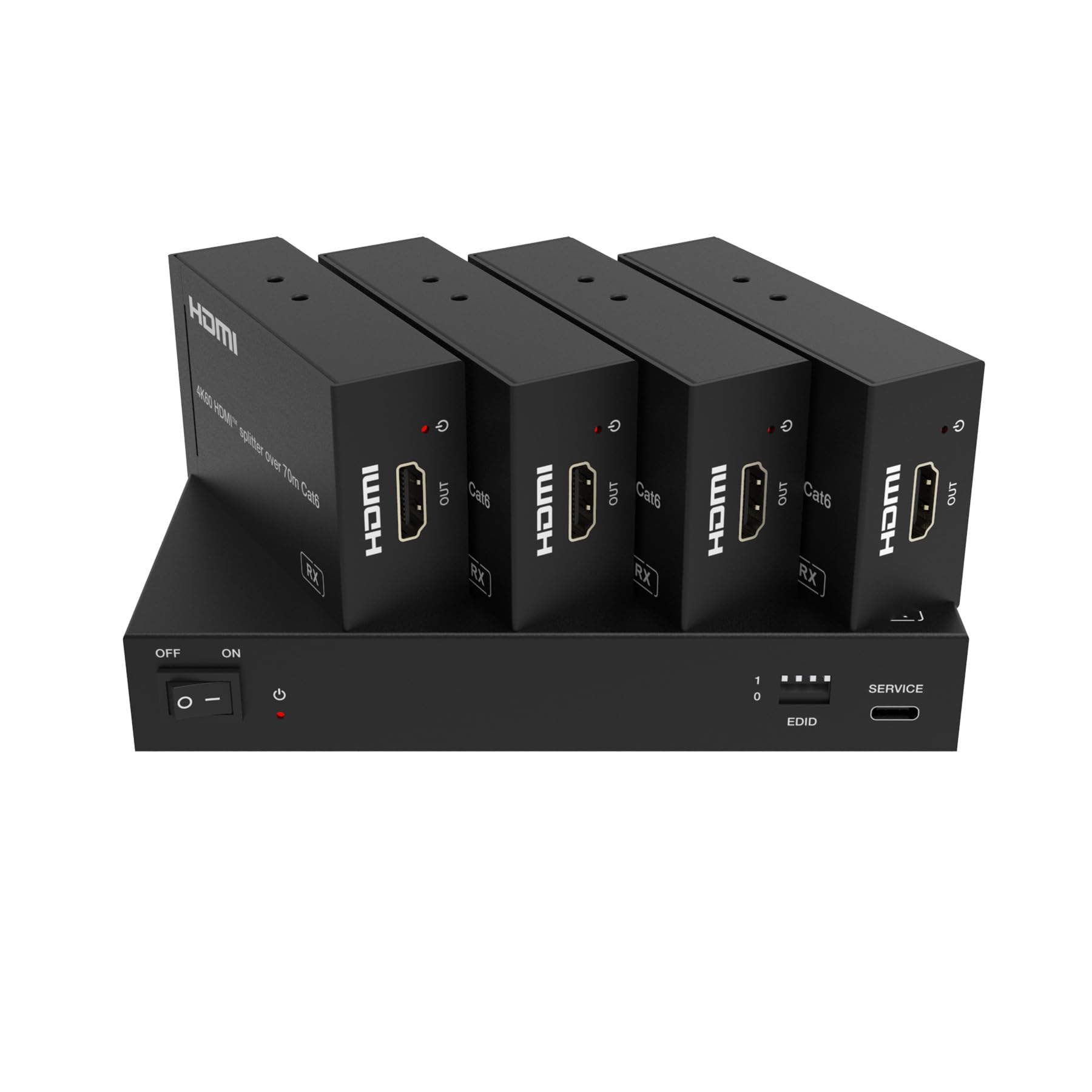 Feintech SX430 HDMI 2.0 Splitter 1 in 4 Out + Loopthrough