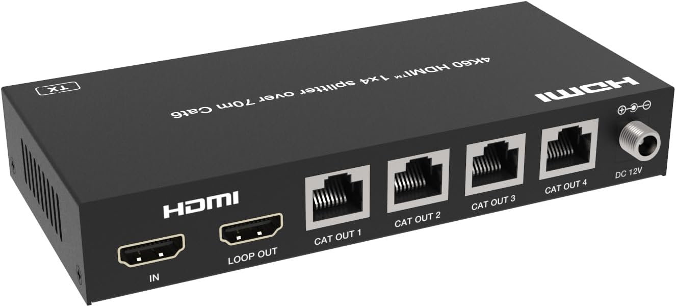 Feintech SX430 HDMI 2.0 Splitter 1 in 4 Out + Loopthrough - immagine 3