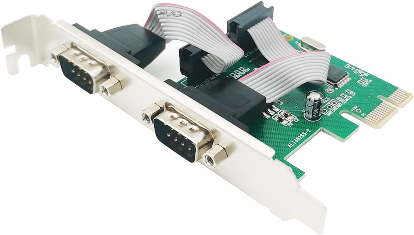 Scheda Controller PCIe Express 2 Porte COM RS232 - immagine 1