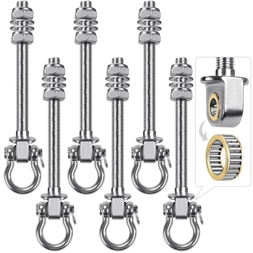 Benelabel 6 Ganci per Altalena Resistenti 1500lb