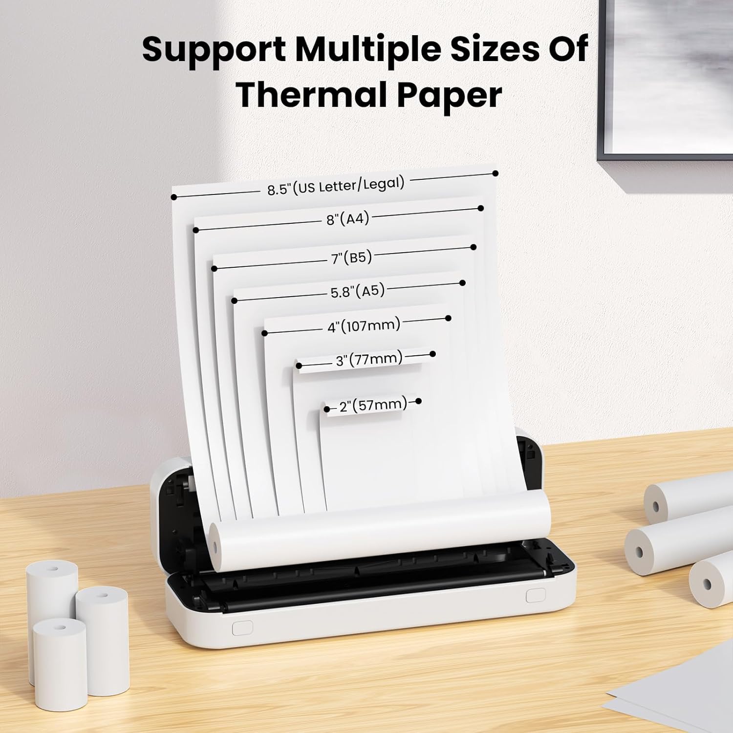 Bytecintia Stampante Portatile Termica A4 Inkless - immagine 4