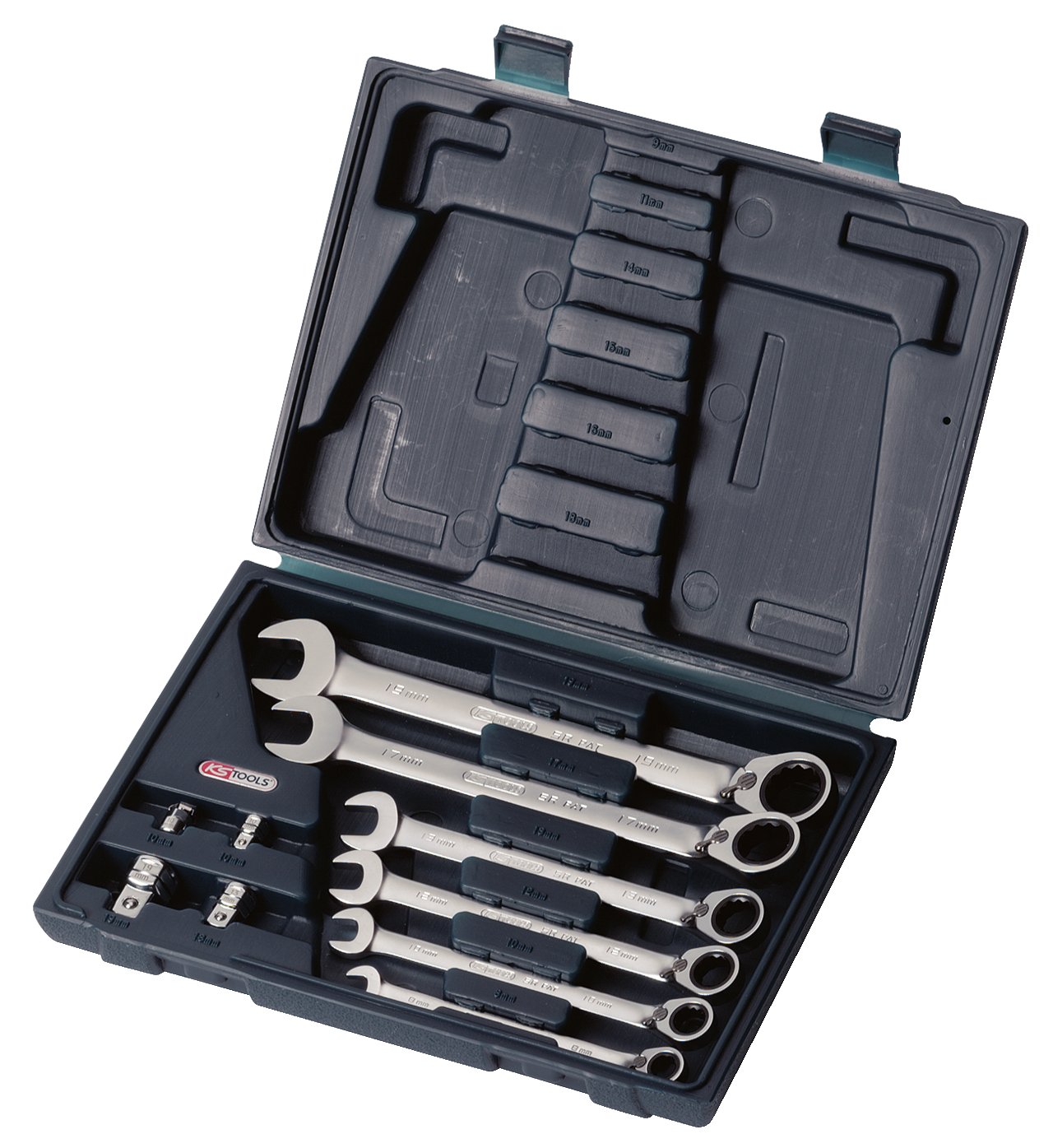 Ks Tools Serie Chiavi a Cricco Combinate Gearplus 8-19mm