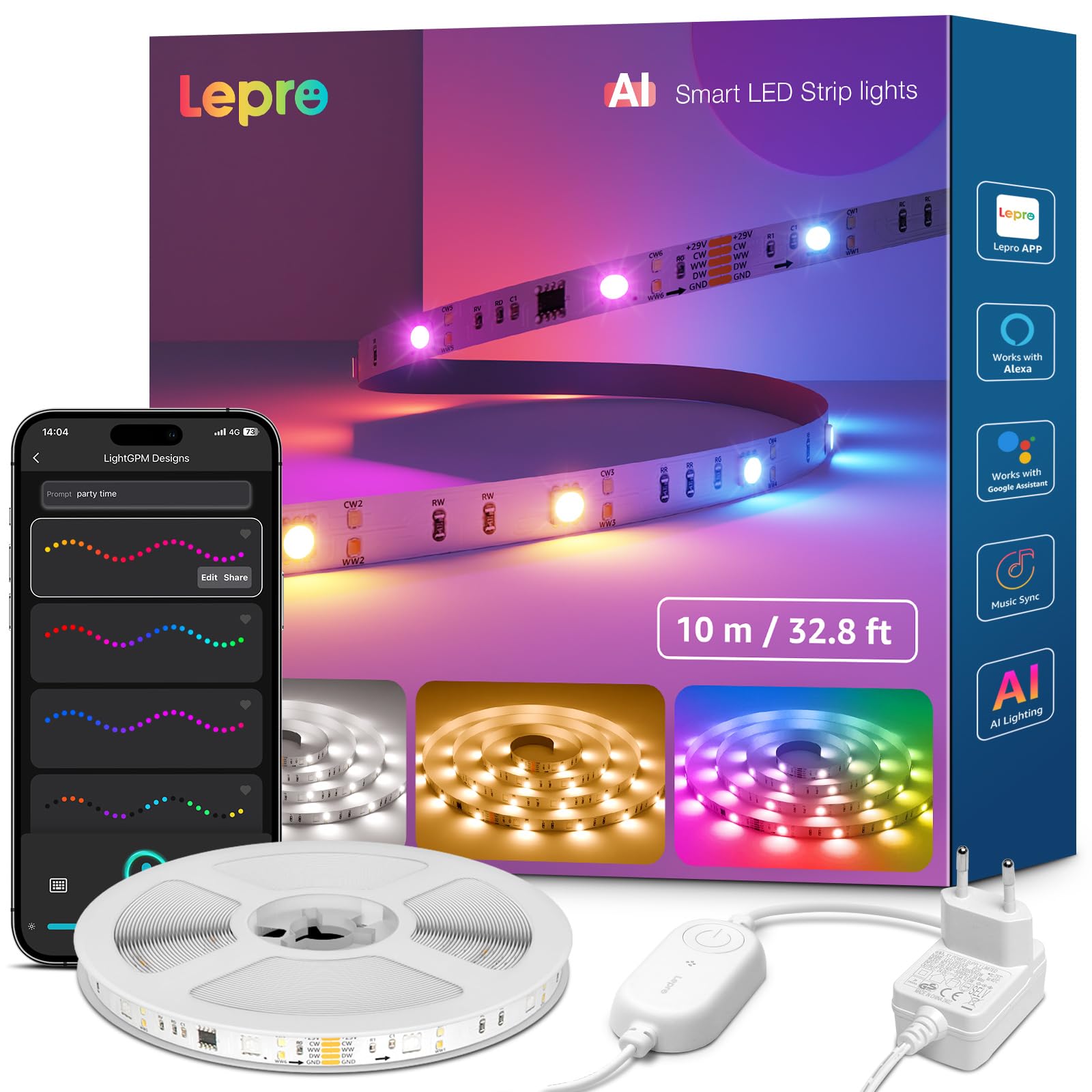 Lepro S2 AI Smart Striscia LED 10M
