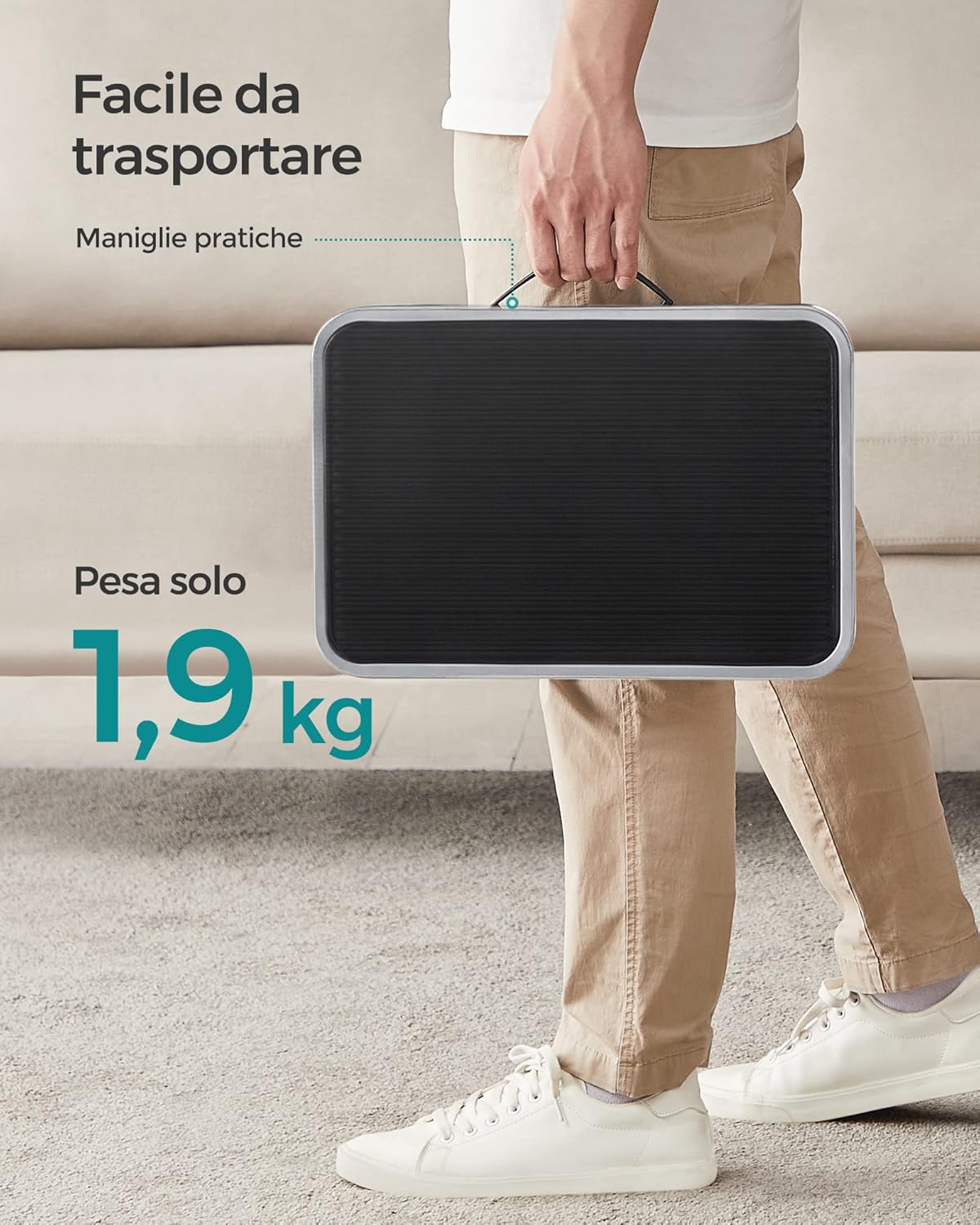 Songmics Scaletta Pieghevole in Acciaio 150kg - immagine 4