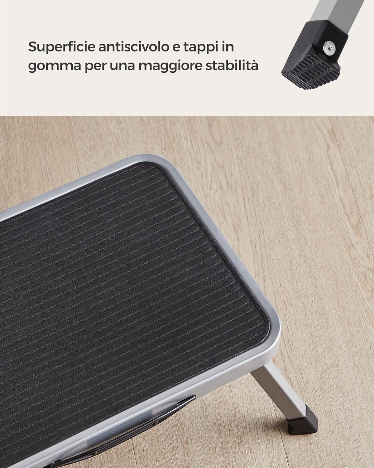 Songmics Scaletta Pieghevole in Acciaio 150kg - immagine 6