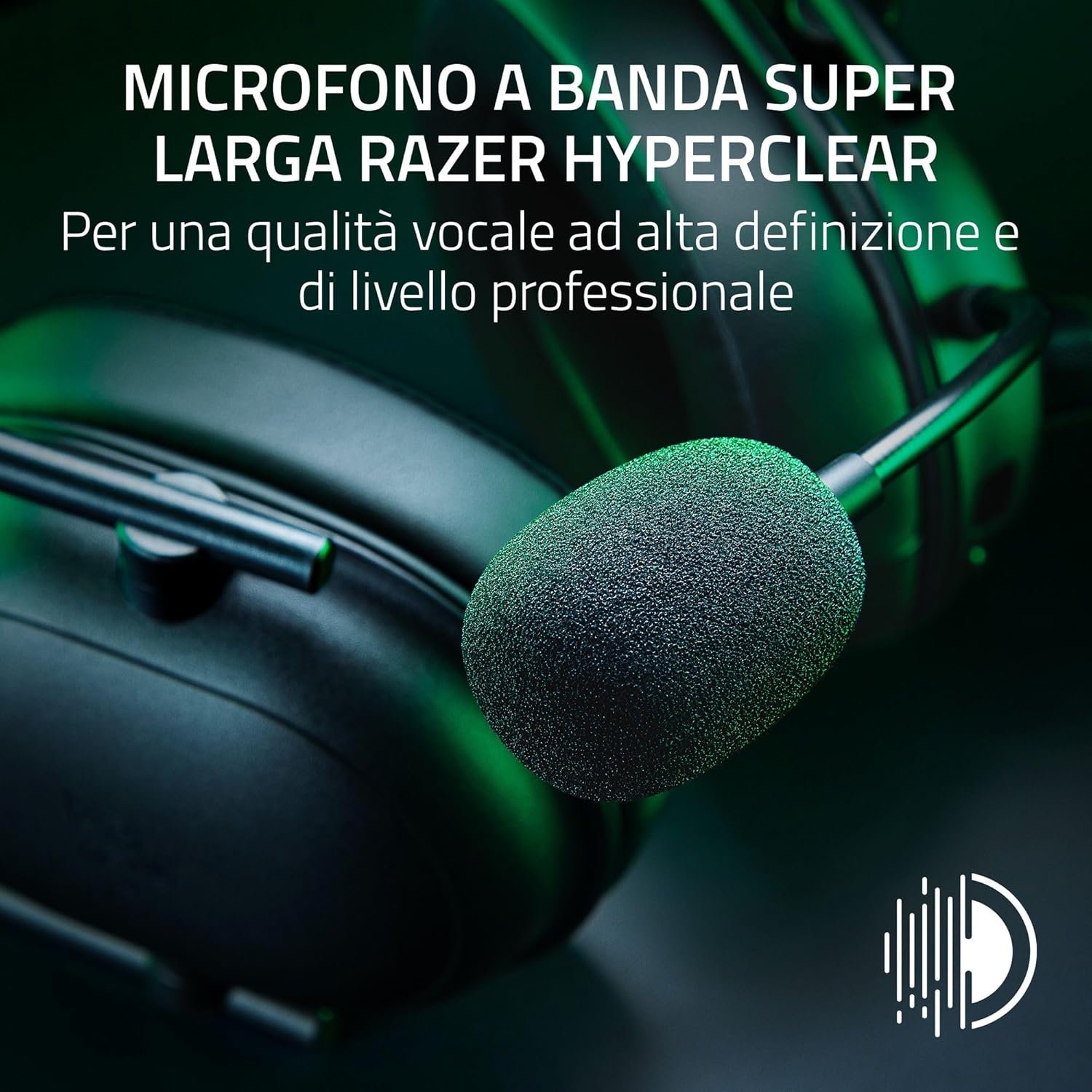 Razer BlackShark V2 HyperSpeed - Cuffie Wireless per PC, Nero - immagine 2