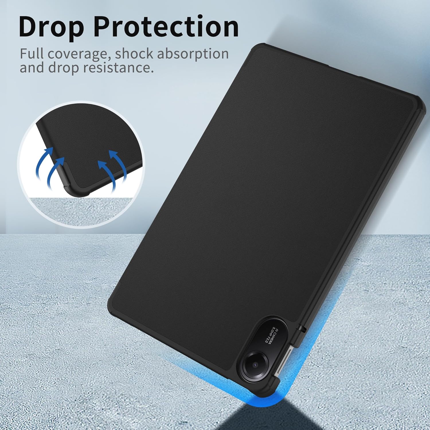 Easyacc Custodia Cover per Xiaomi Redmi Pad 2 11 Pollici, Nero - immagine 6