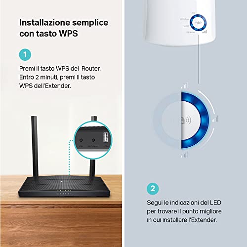 Tp-link TL-WA850RE Ripetitore Wireless Wifi Extender 300Mbps - immagine 4
