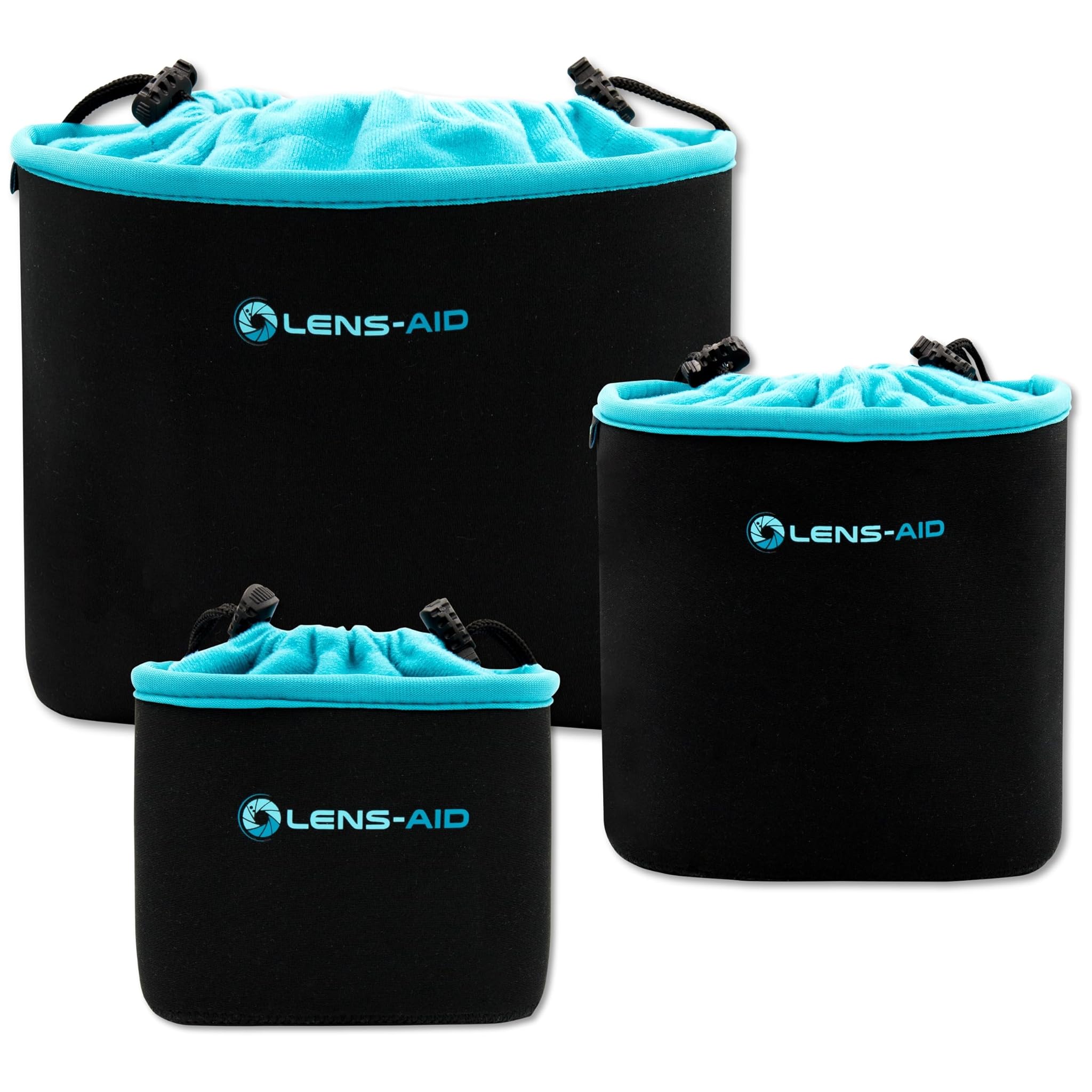 Lens-Aid Custodia Protettiva in Neoprene con Pile - Set 3