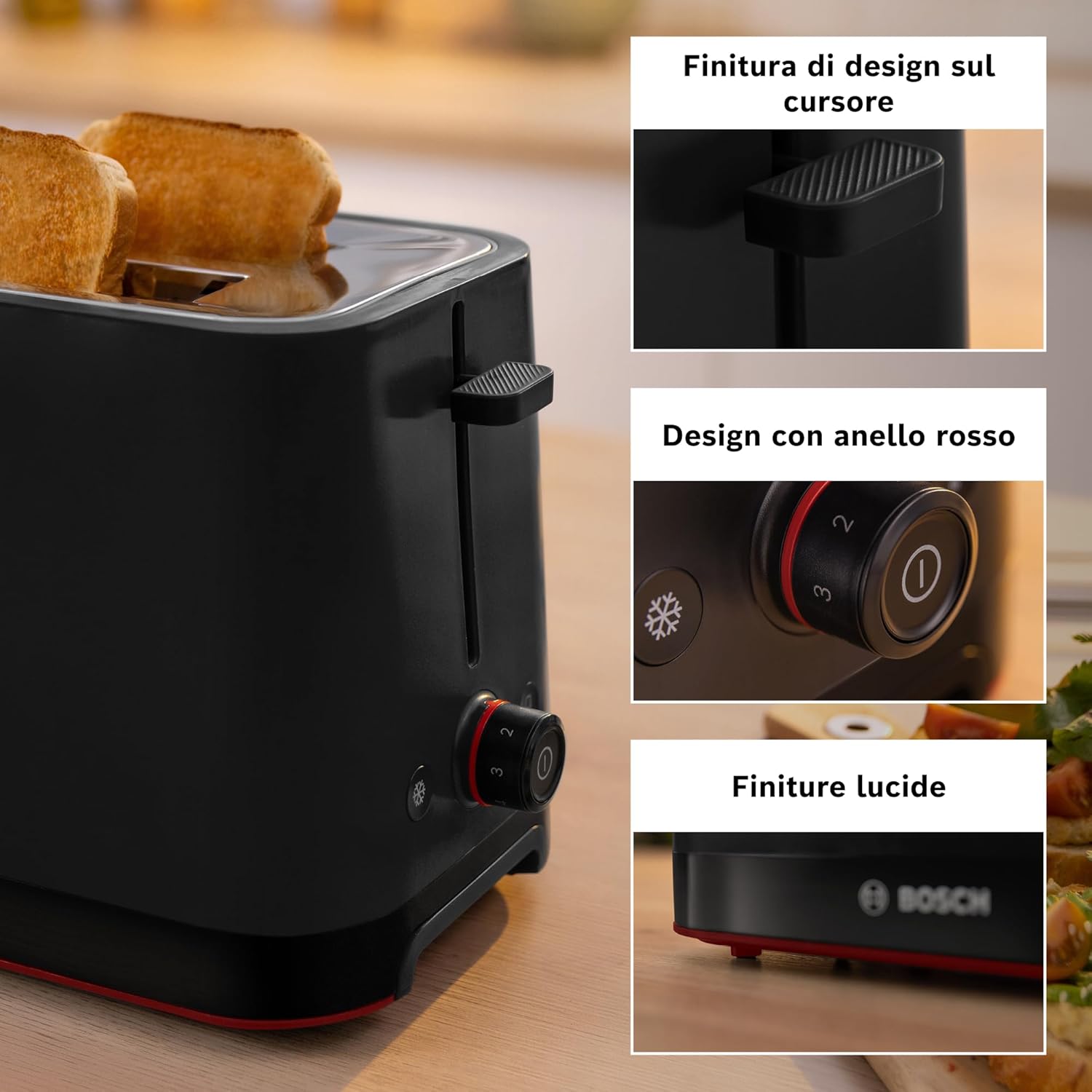 Bosch TAT3M123 MyMoment Tostapane Compatto, Nero - immagine 7