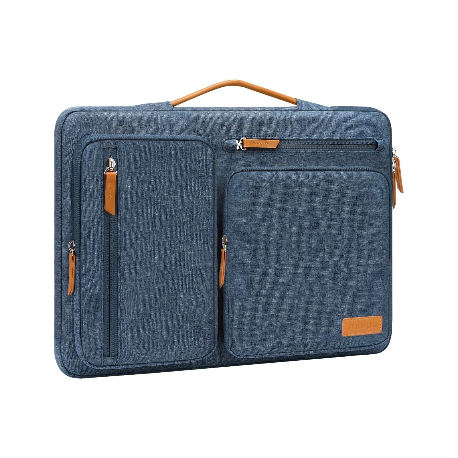 Mosiso Custodia PC Portatile 13-13.3" con Maniglia, Blu Foschia