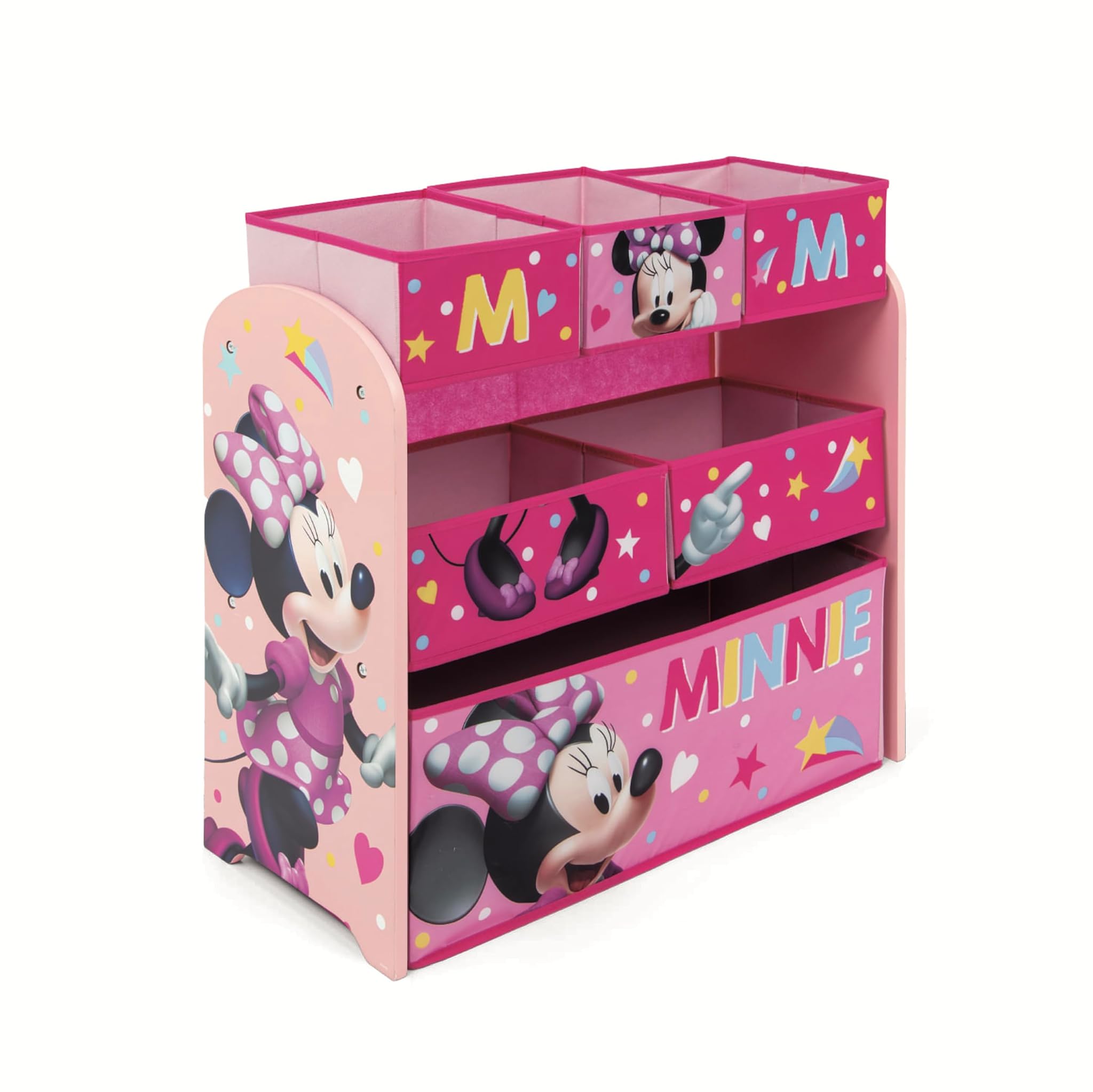 Arditex Organizzatore in Legno Topolina Disney 62x30x60cm, Rosa