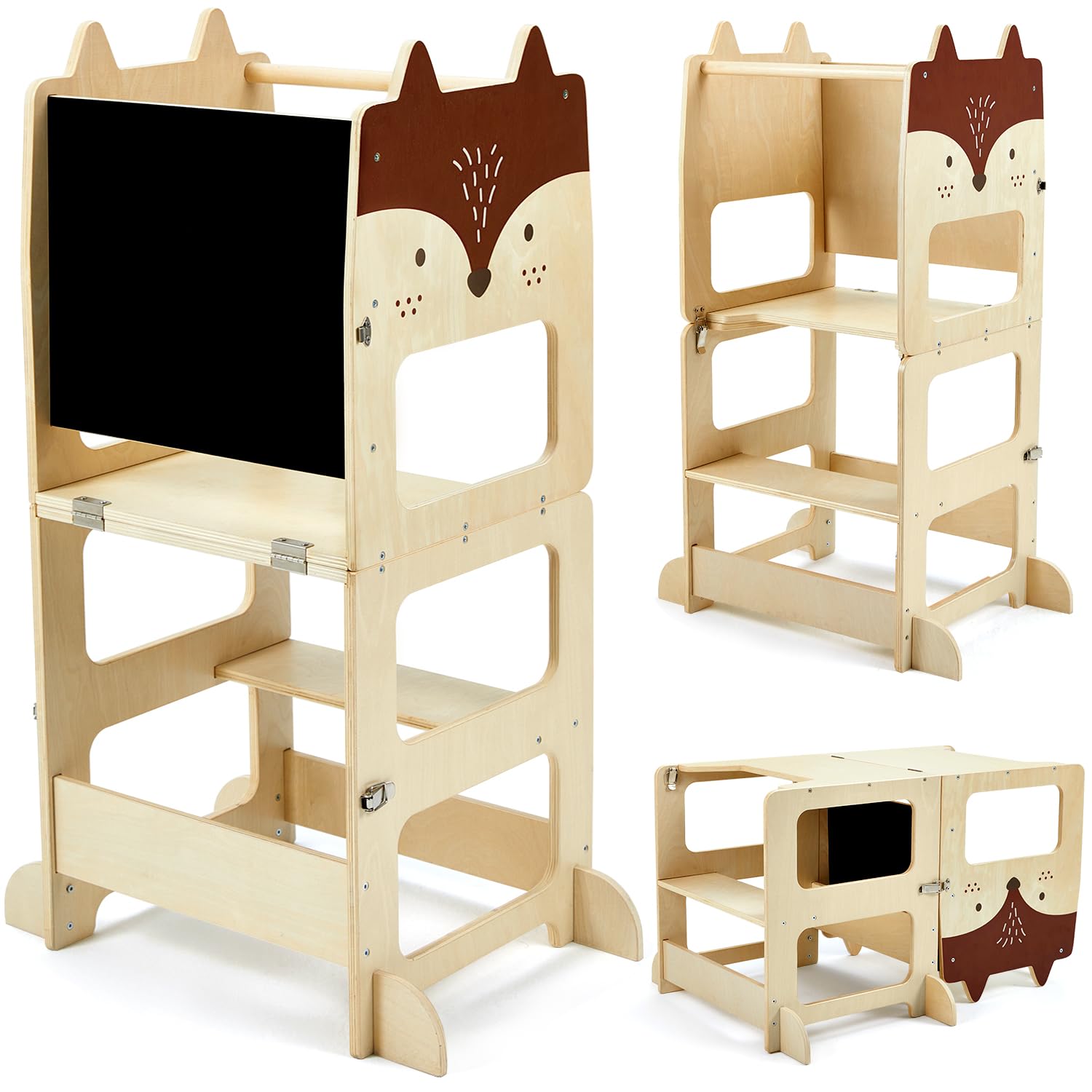 Labebe Torre Montessoriana per Bambino in Legno