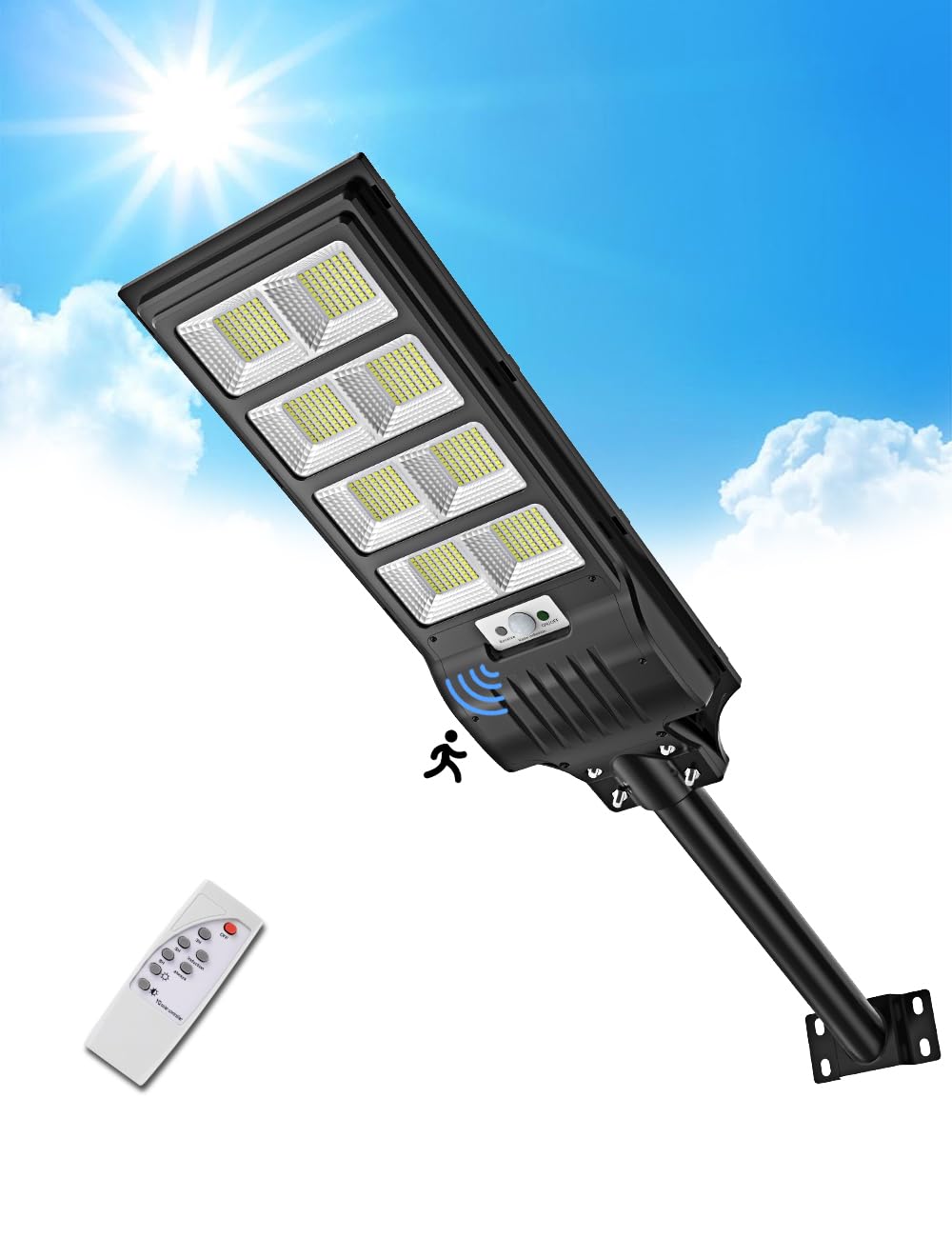 Sararoom Lampione Solare Led Esterno 400W 50000 LM