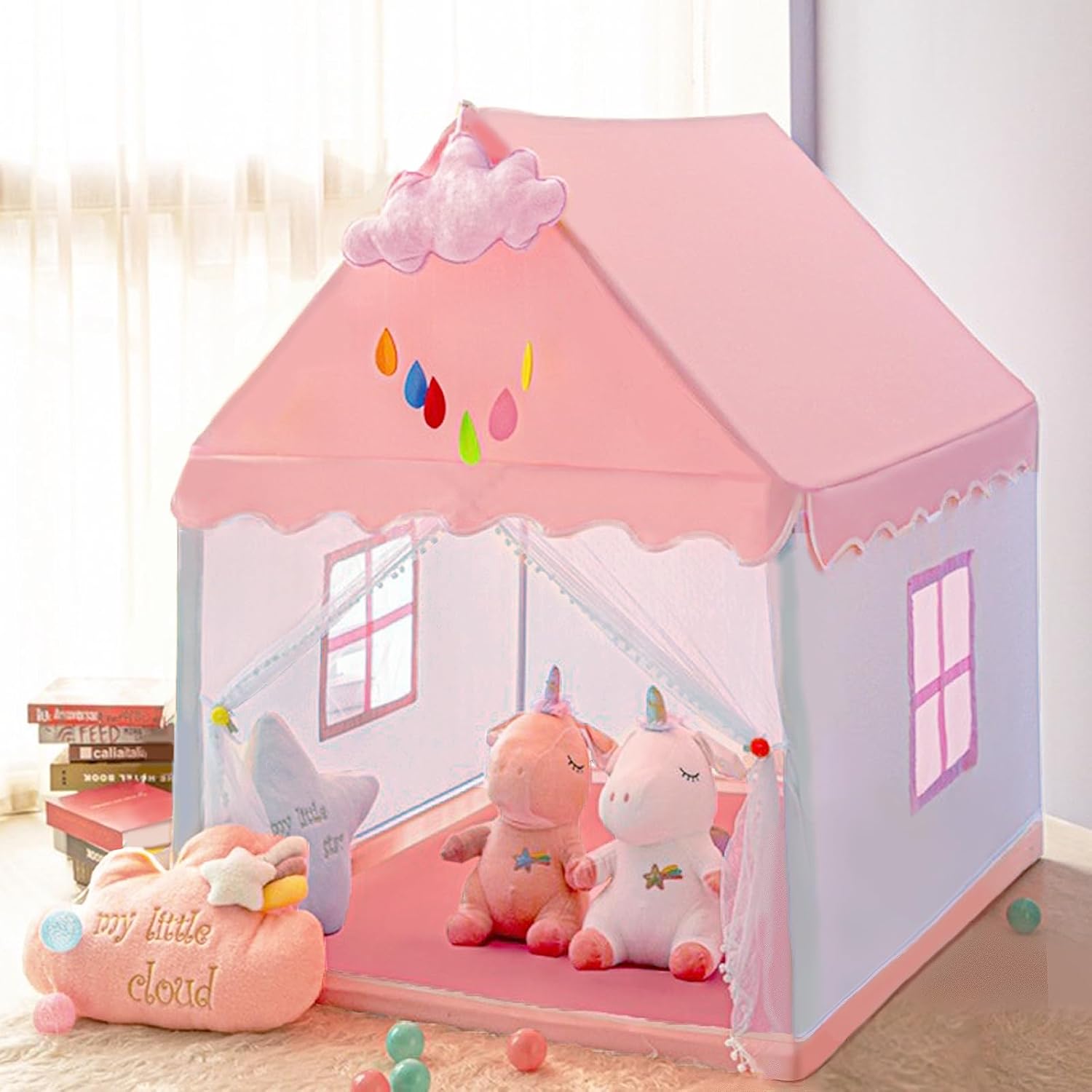 Tenda da Gioco per Bambini - Castello Principessa Rosa - immagine 2
