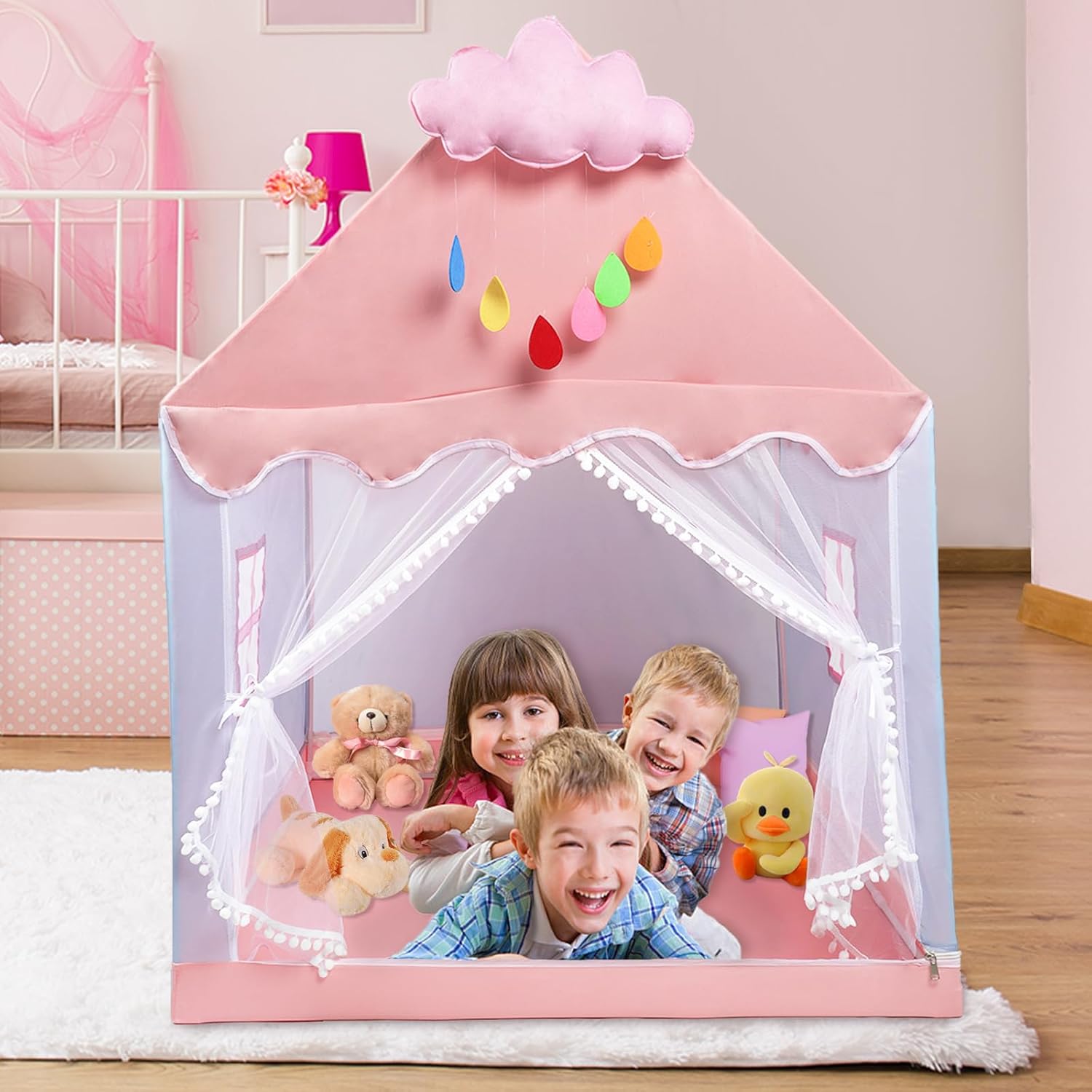 Tenda da Gioco per Bambini - Castello Principessa Rosa - immagine 3