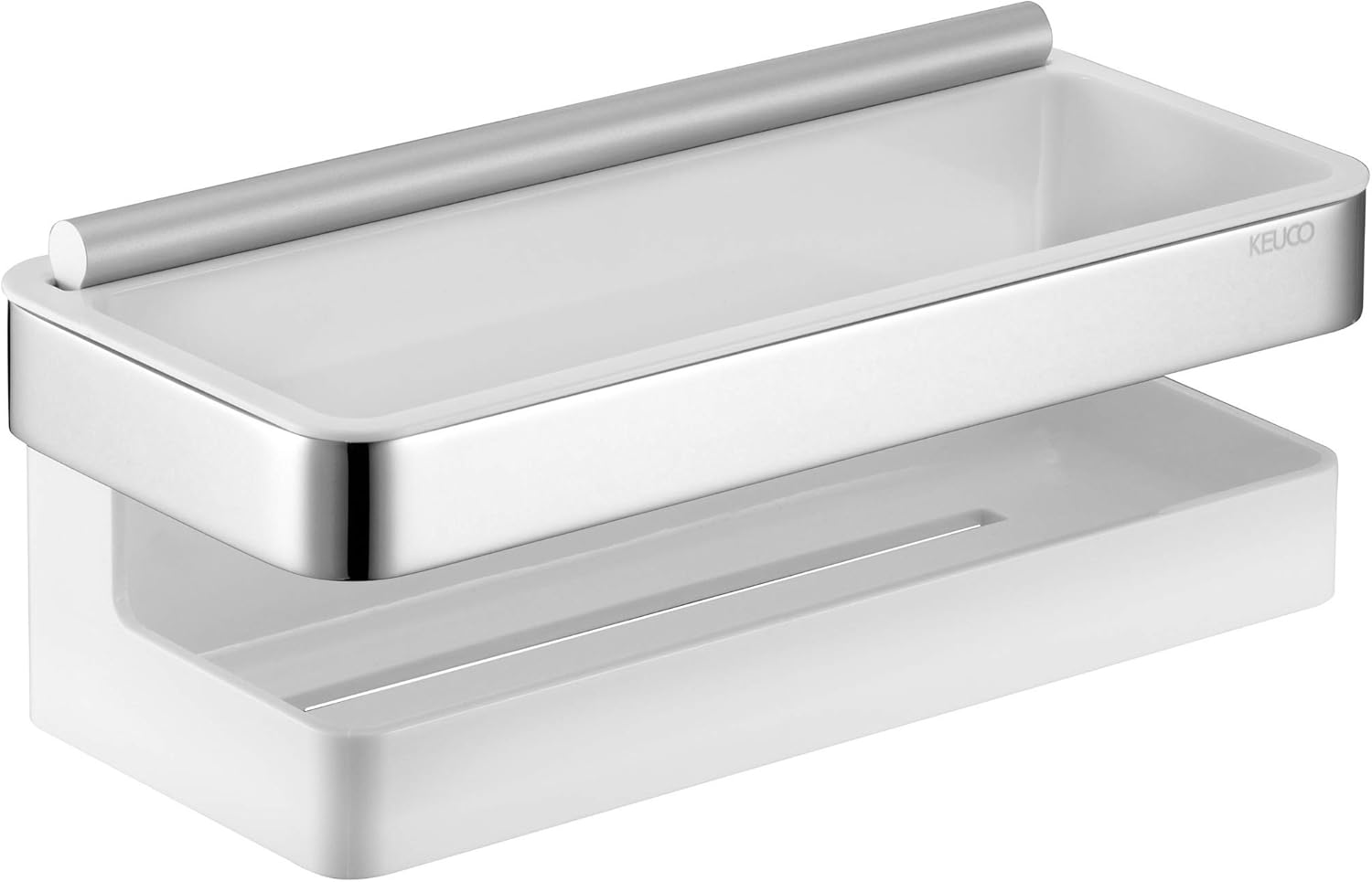 Keuco Cestino Doccia con Inserto Sintetico, Cromato