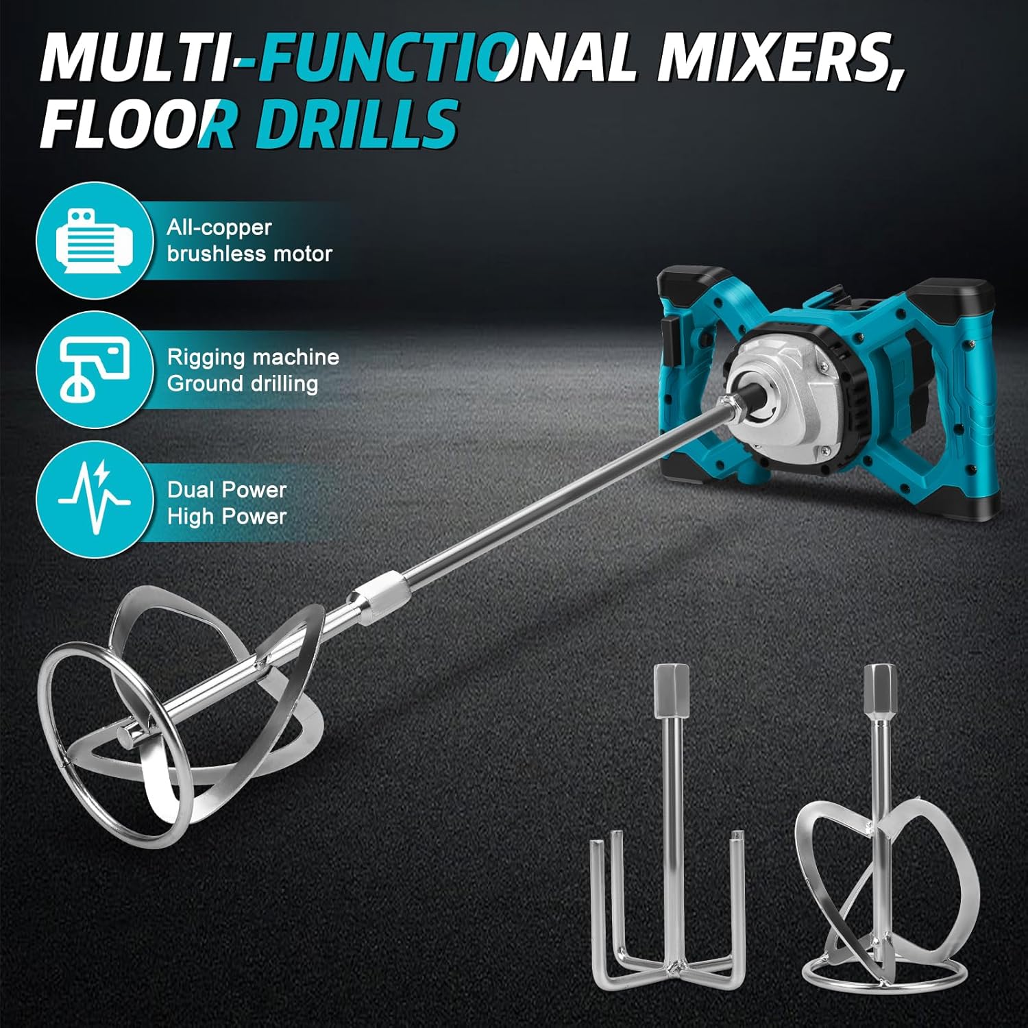 Miscelatore Elettrico per Vernice e Calcestruzzo - immagine 2