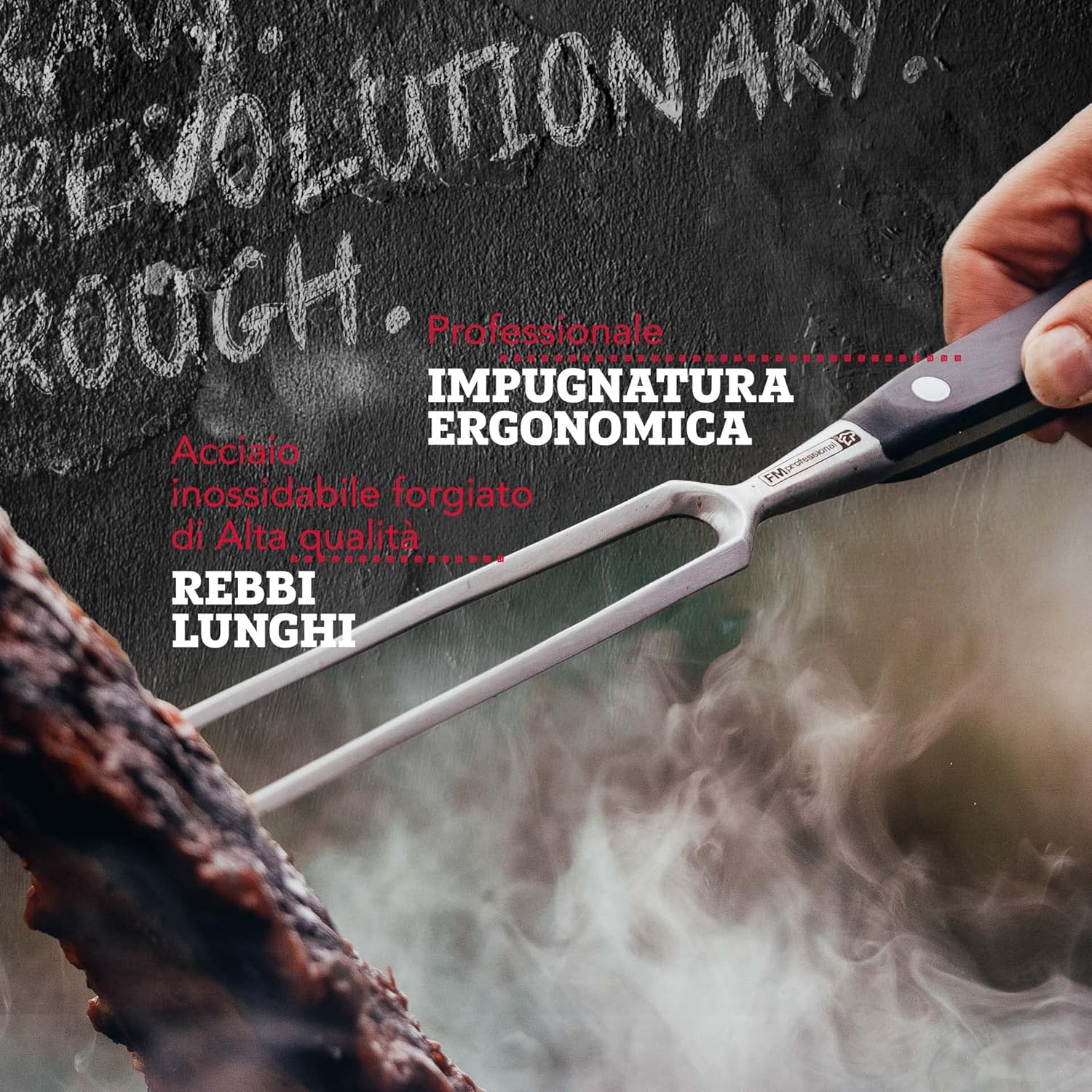 FMprofessional Forchettone Professionale per Carne e Pesce - immagine 2