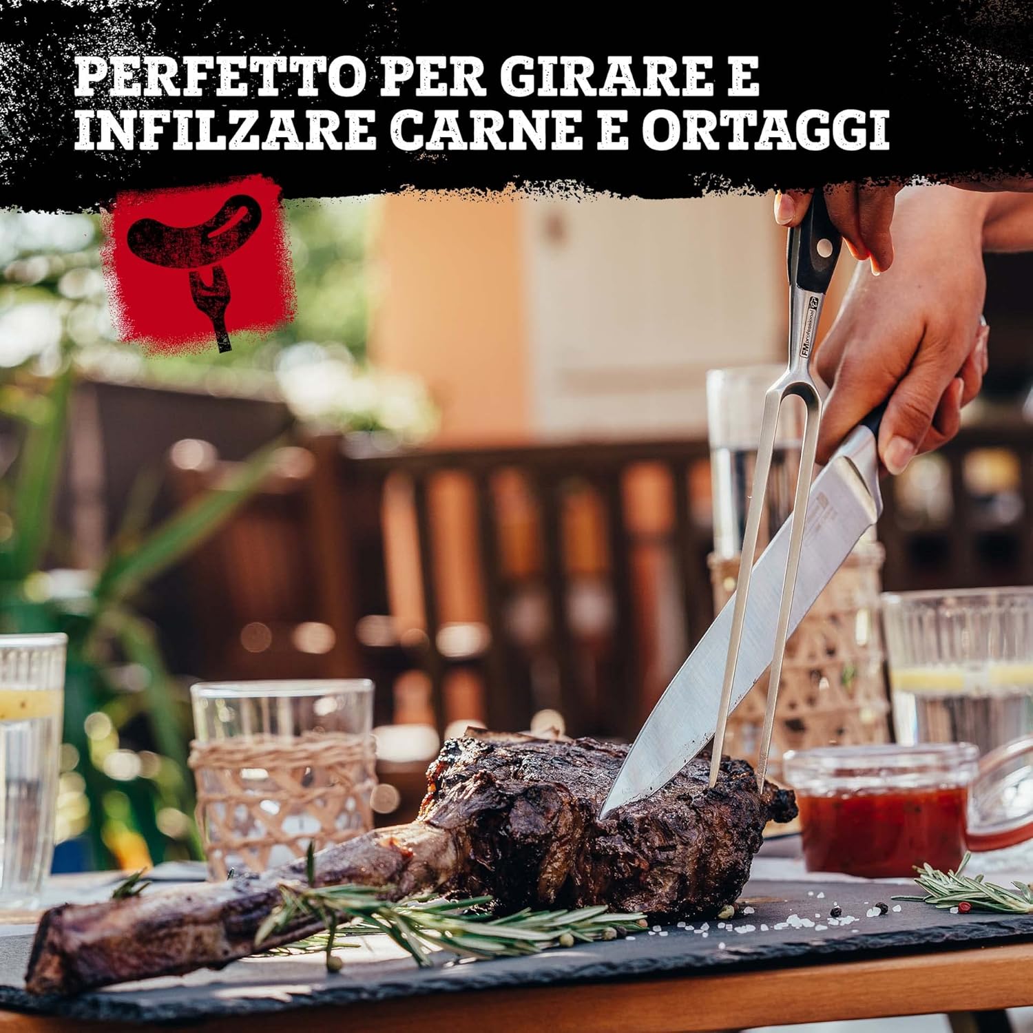 FMprofessional Forchettone Professionale per Carne e Pesce - immagine 4